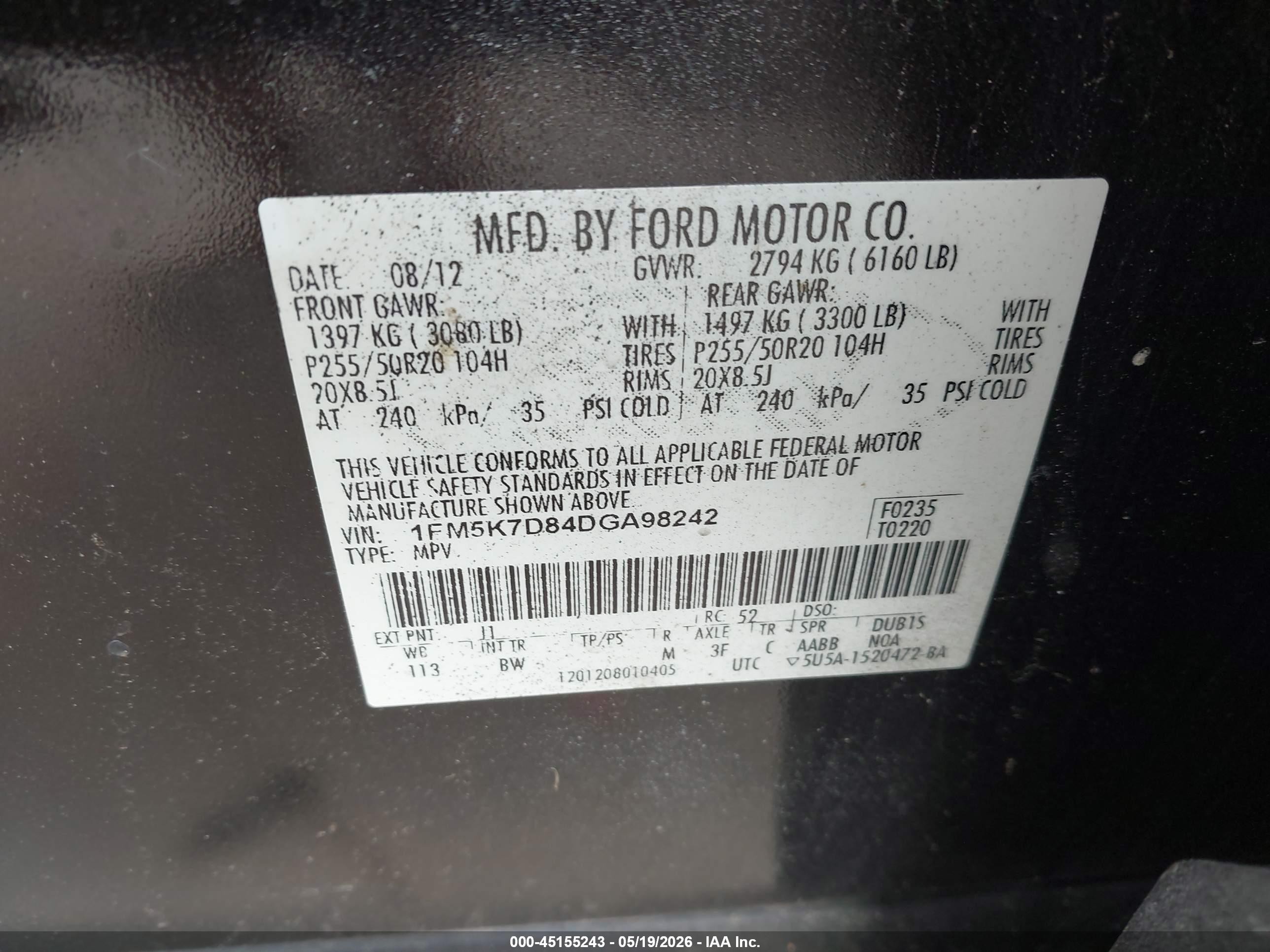 2013 Ford Explorer Xlt Black vin: 1FM5K7D84DGA98242