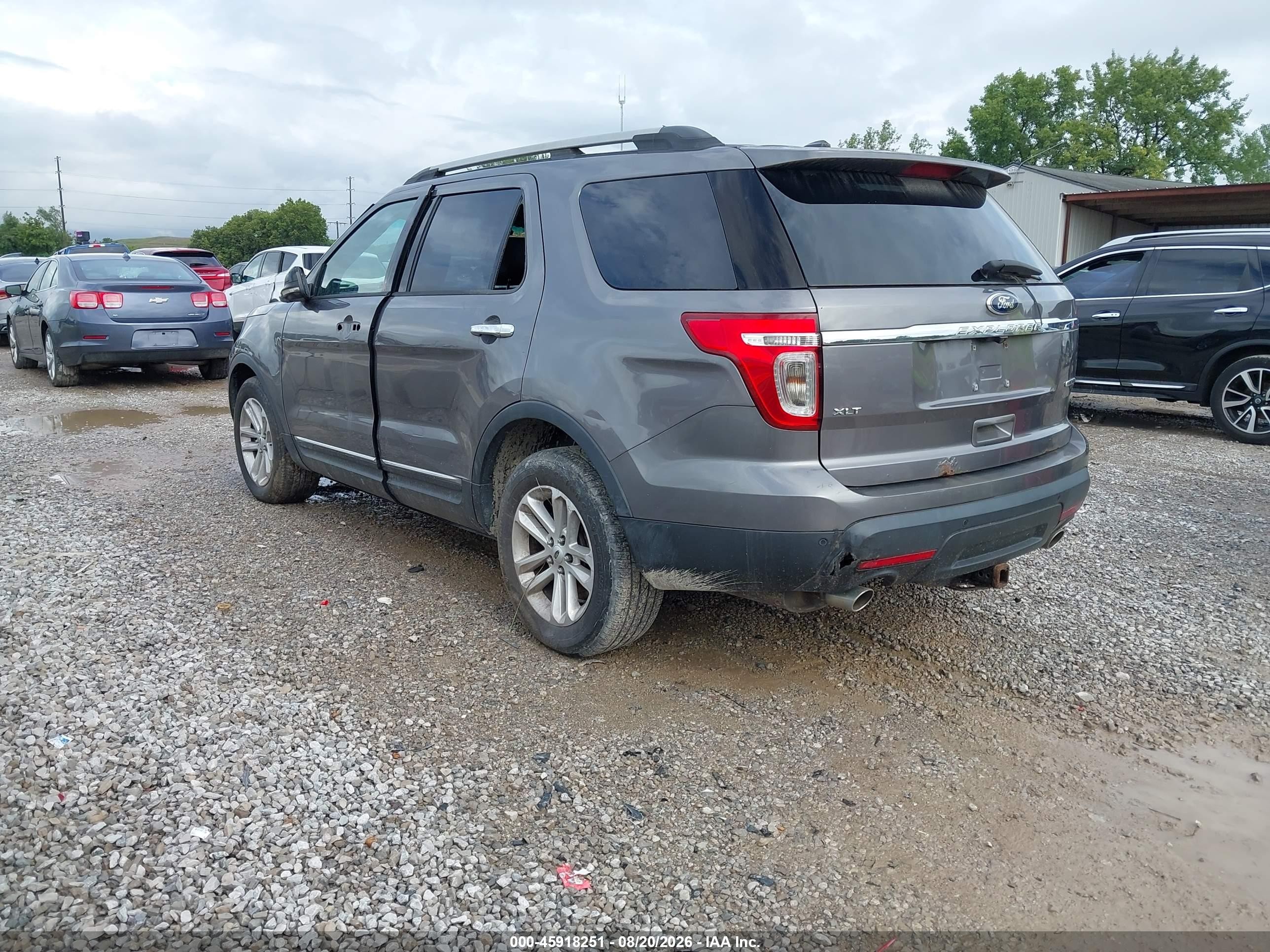 2013 Ford Explorer Xlt Gray vin: 1FM5K7D84DGB25729