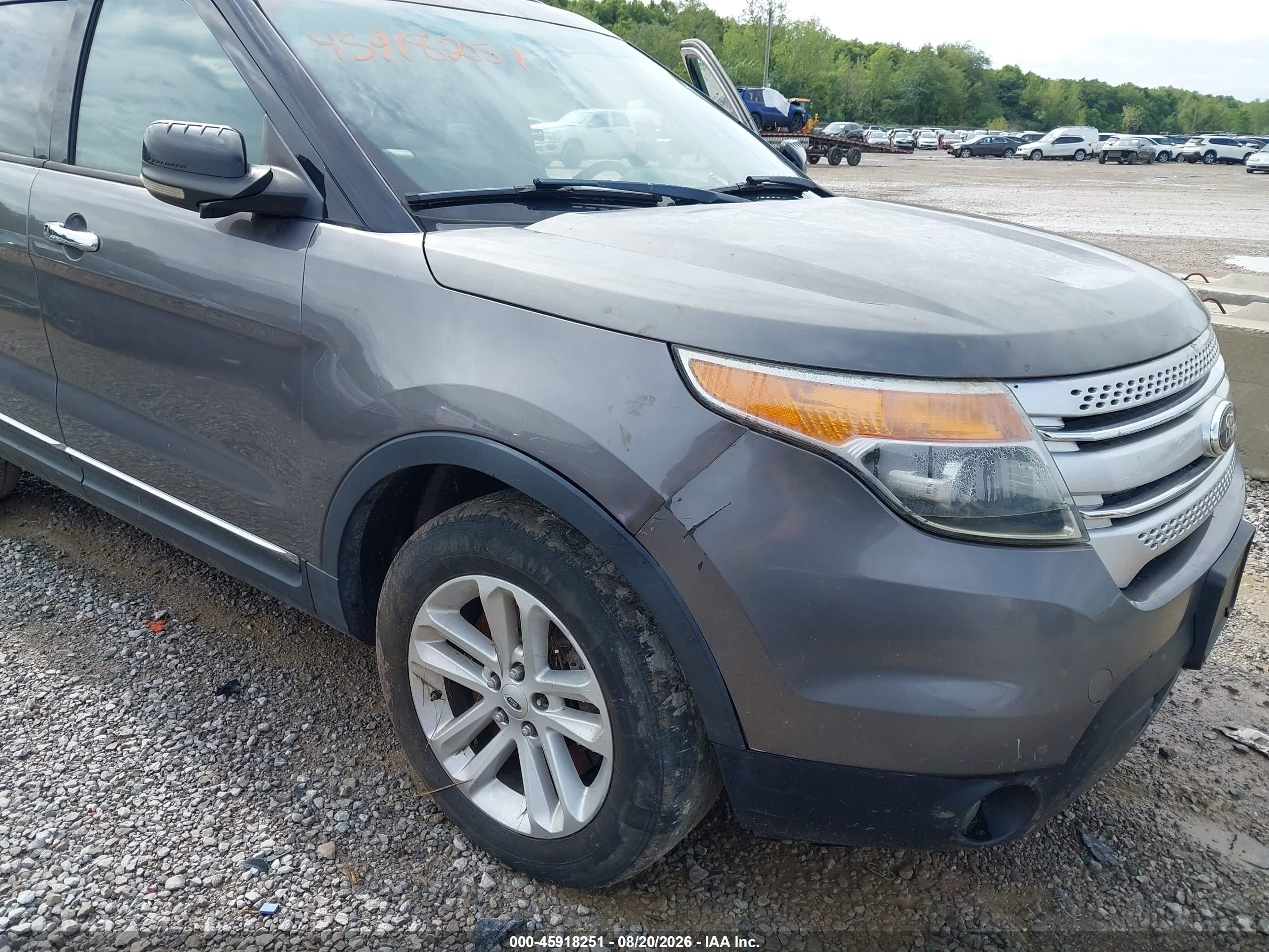 2013 Ford Explorer Xlt Gray vin: 1FM5K7D84DGB25729