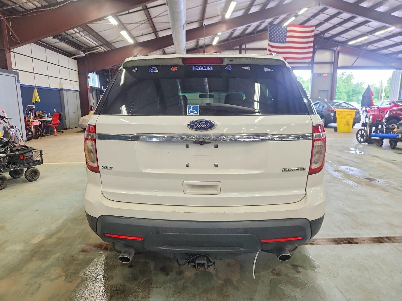 2013 Ford Explorer Xlt White vin: 1FM5K7D84DGC93001
