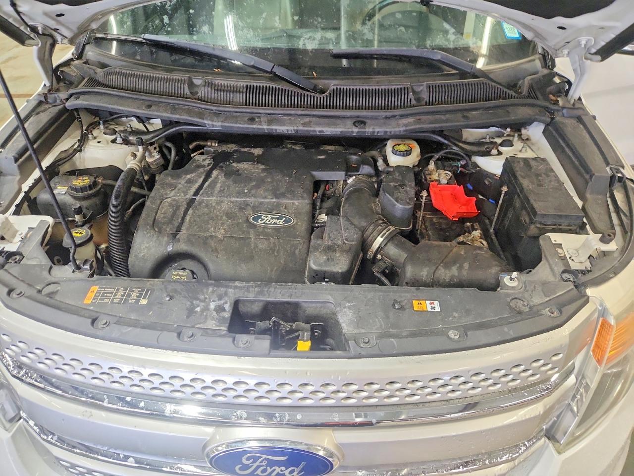 2013 Ford Explorer Xlt White vin: 1FM5K7D84DGC93001