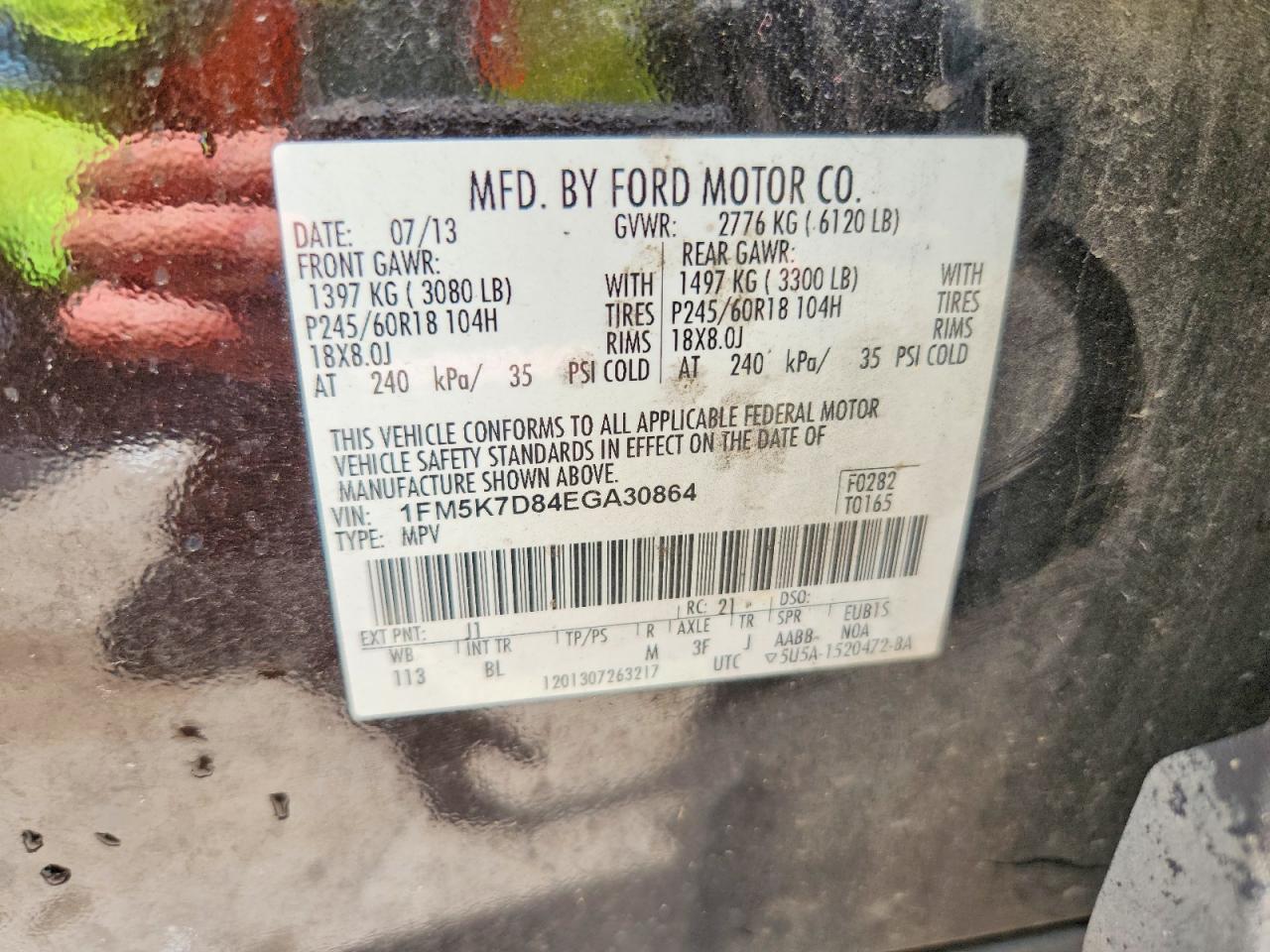 2014 Ford Explorer Xlt Black vin: 1FM5K7D84EGA30864