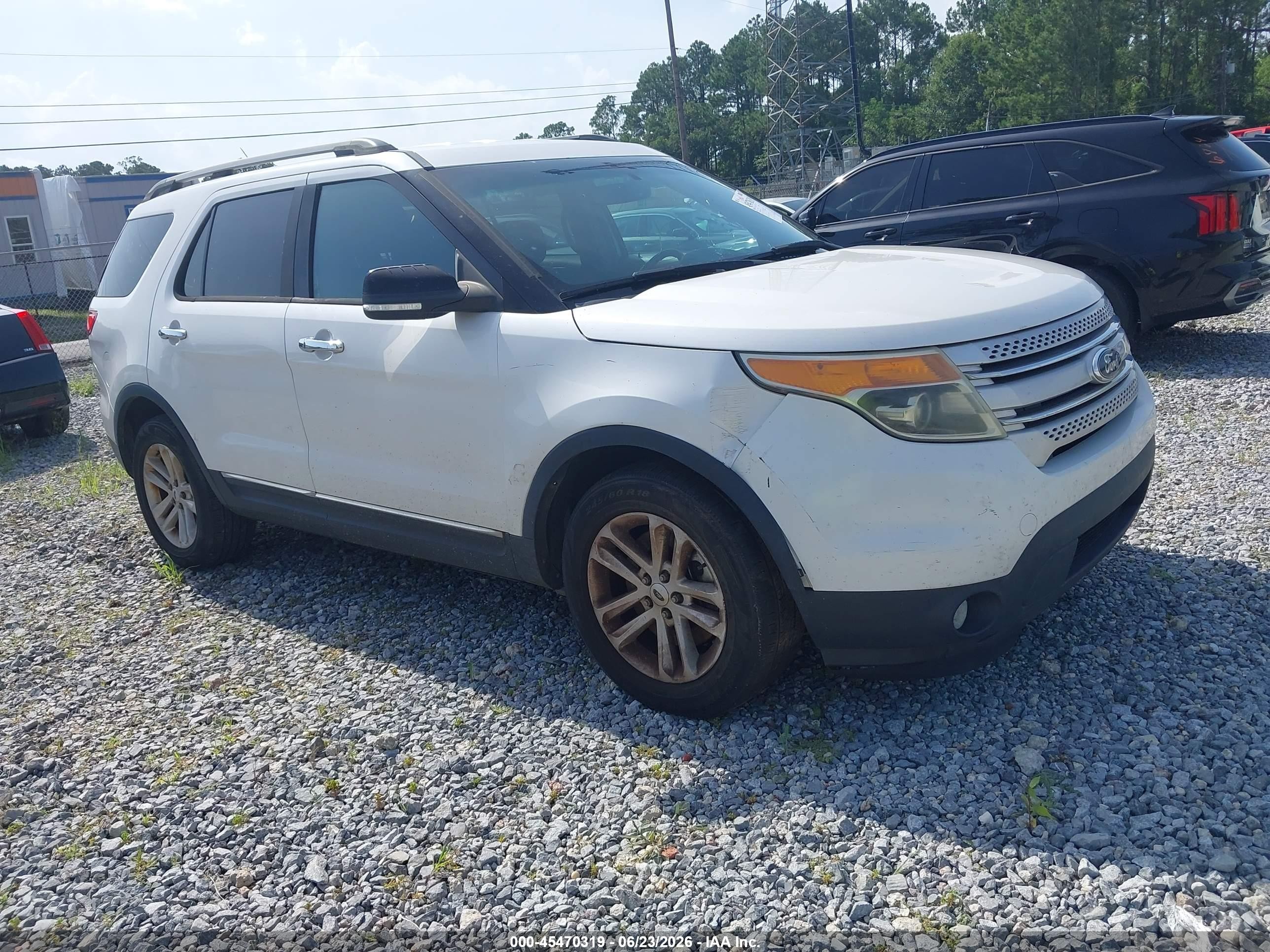 2014 Ford Explorer Xlt White vin: 1FM5K7D84EGA73374