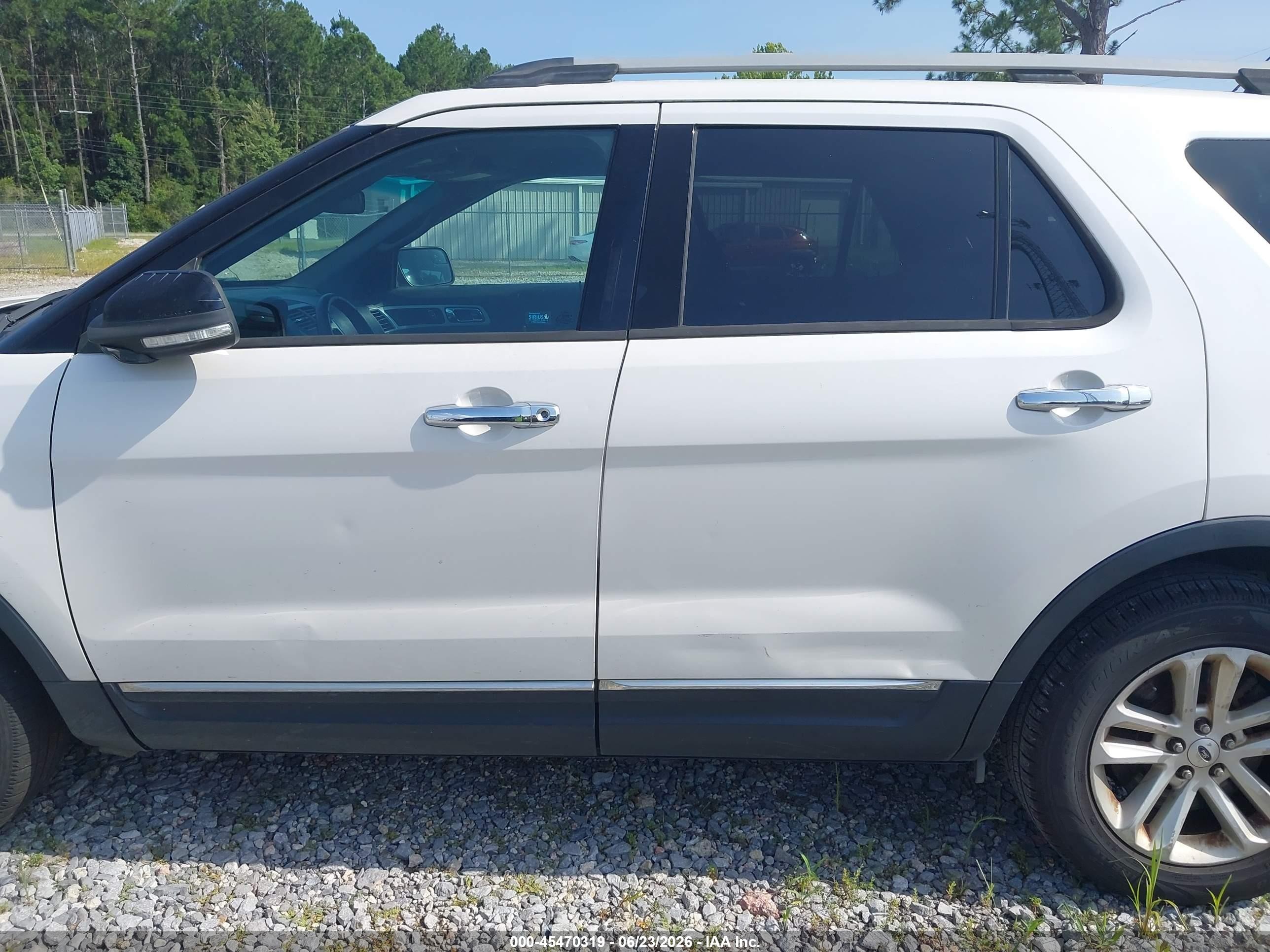 2014 Ford Explorer Xlt White vin: 1FM5K7D84EGA73374