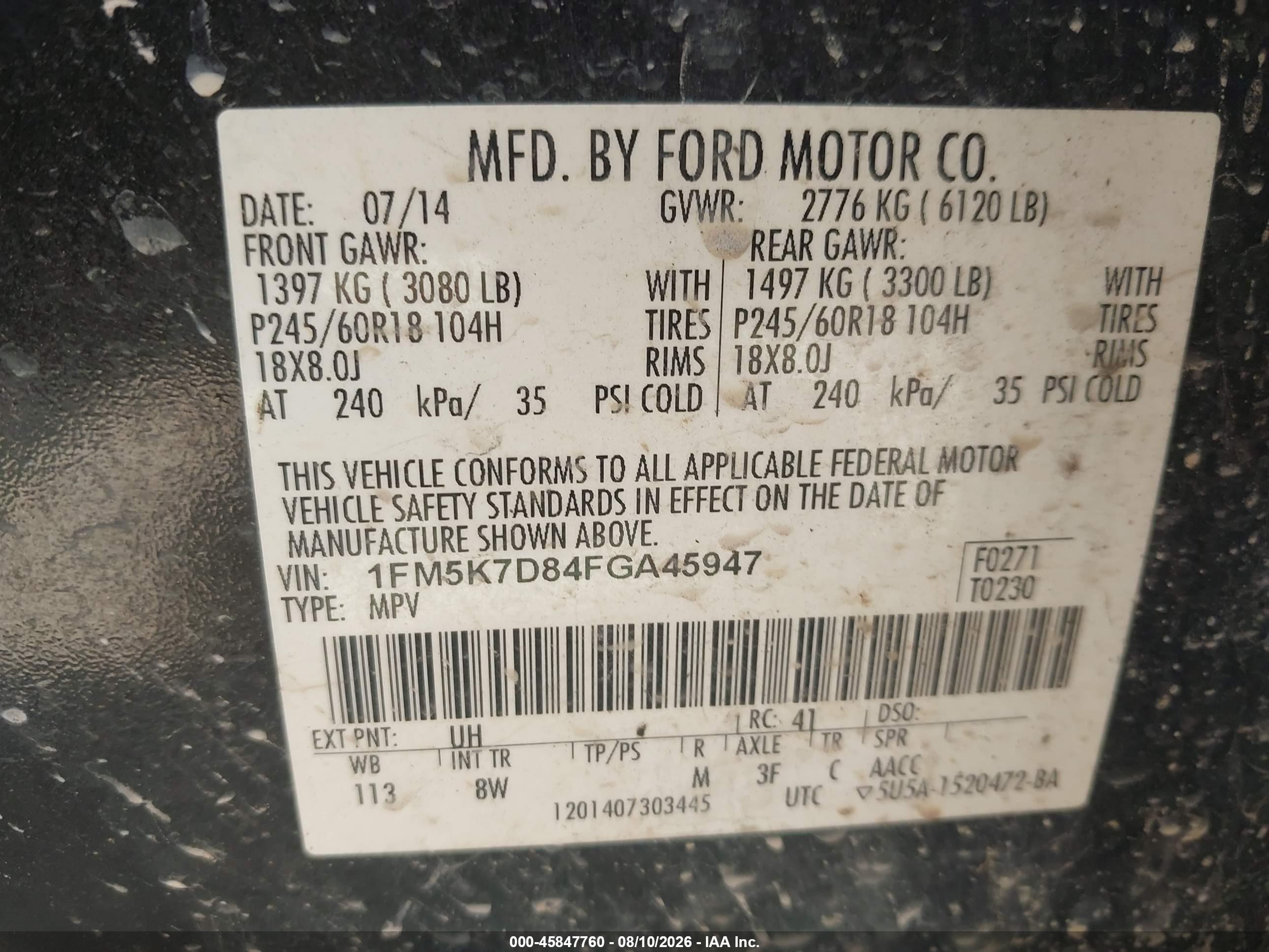 2015 Ford Explorer Xlt Черный vin: 1FM5K7D84FGA45947