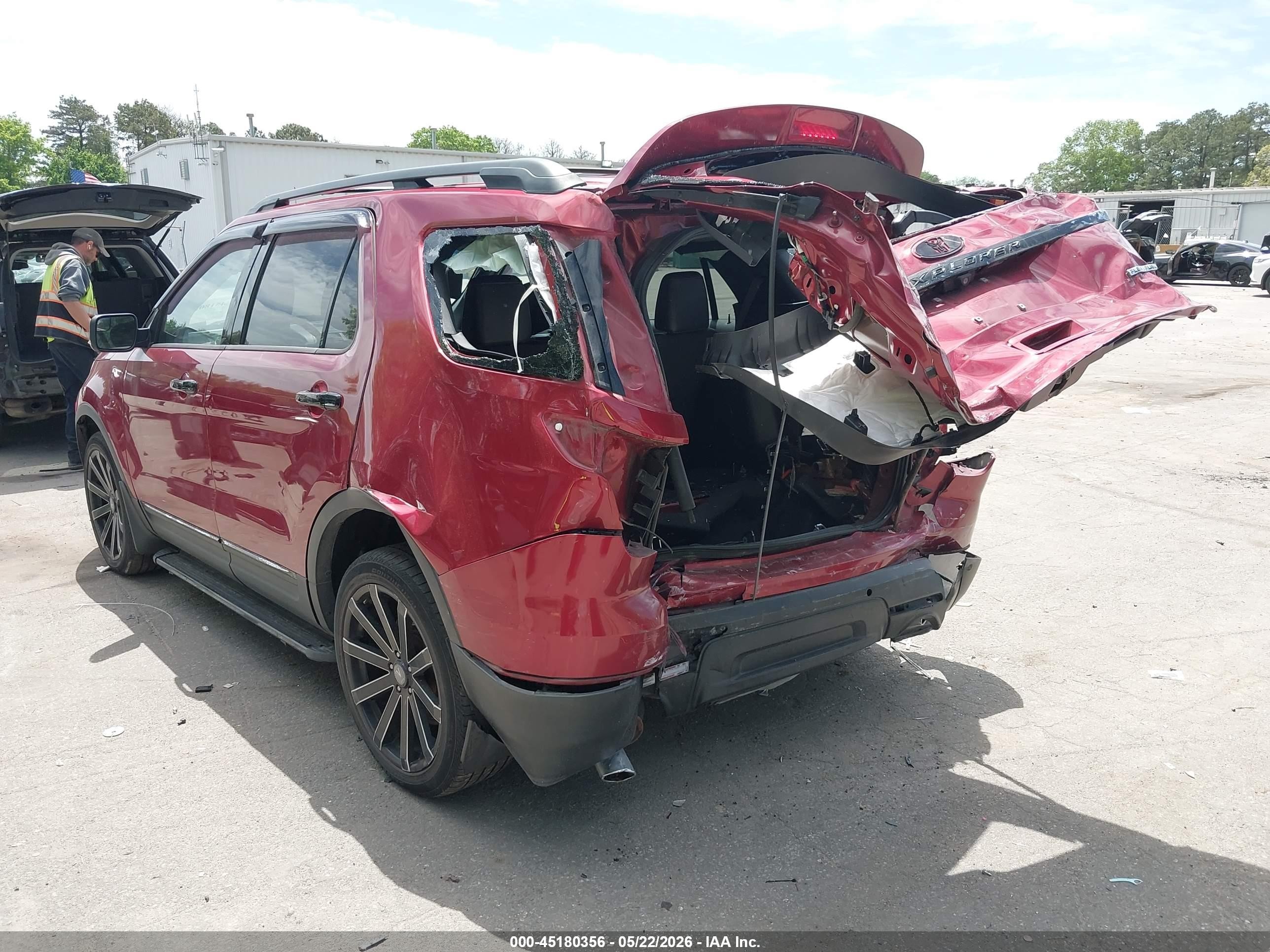 2015 Ford Explorer Xlt Maroon vin: 1FM5K7D84FGA91875