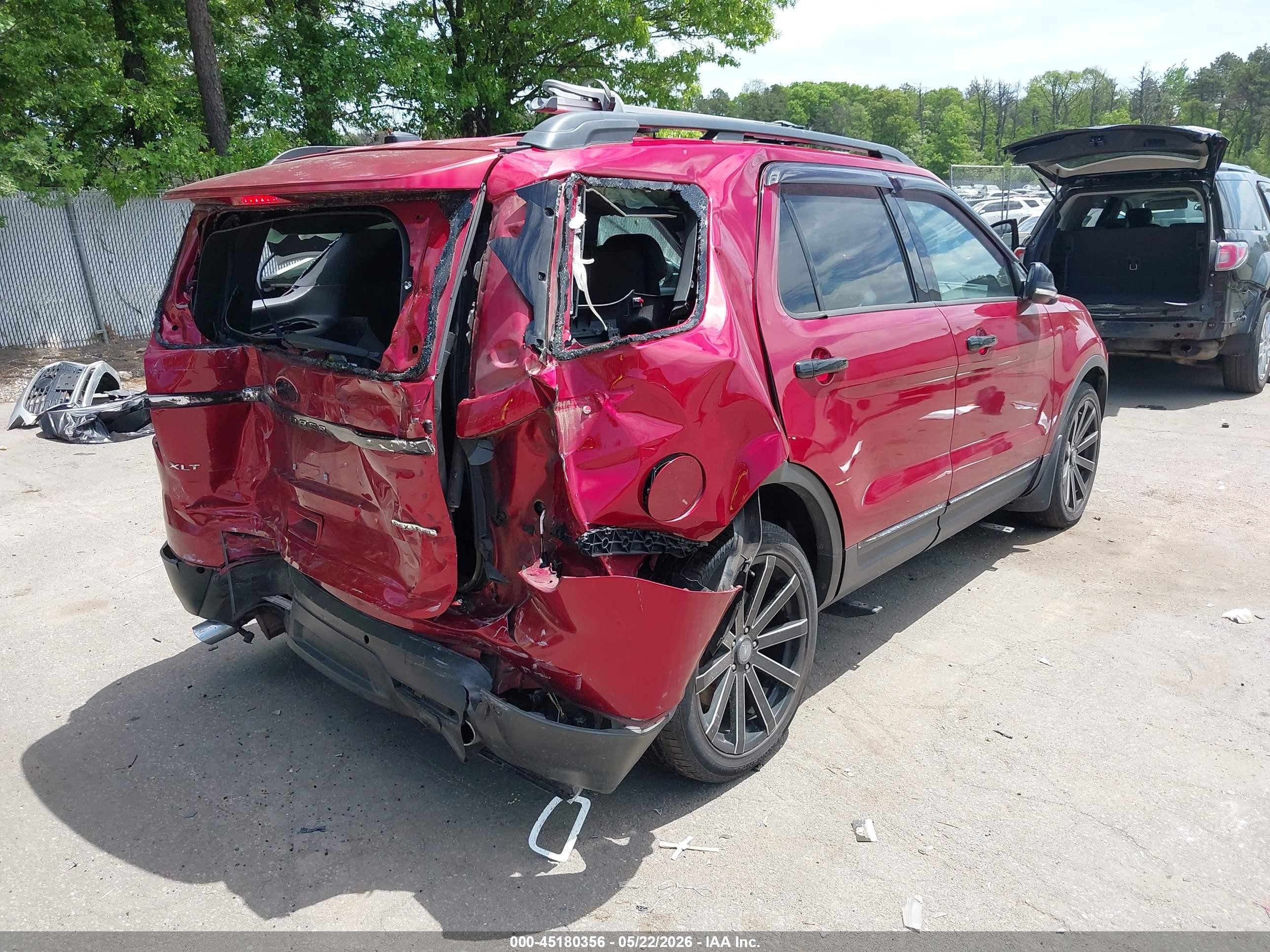 2015 Ford Explorer Xlt Maroon vin: 1FM5K7D84FGA91875