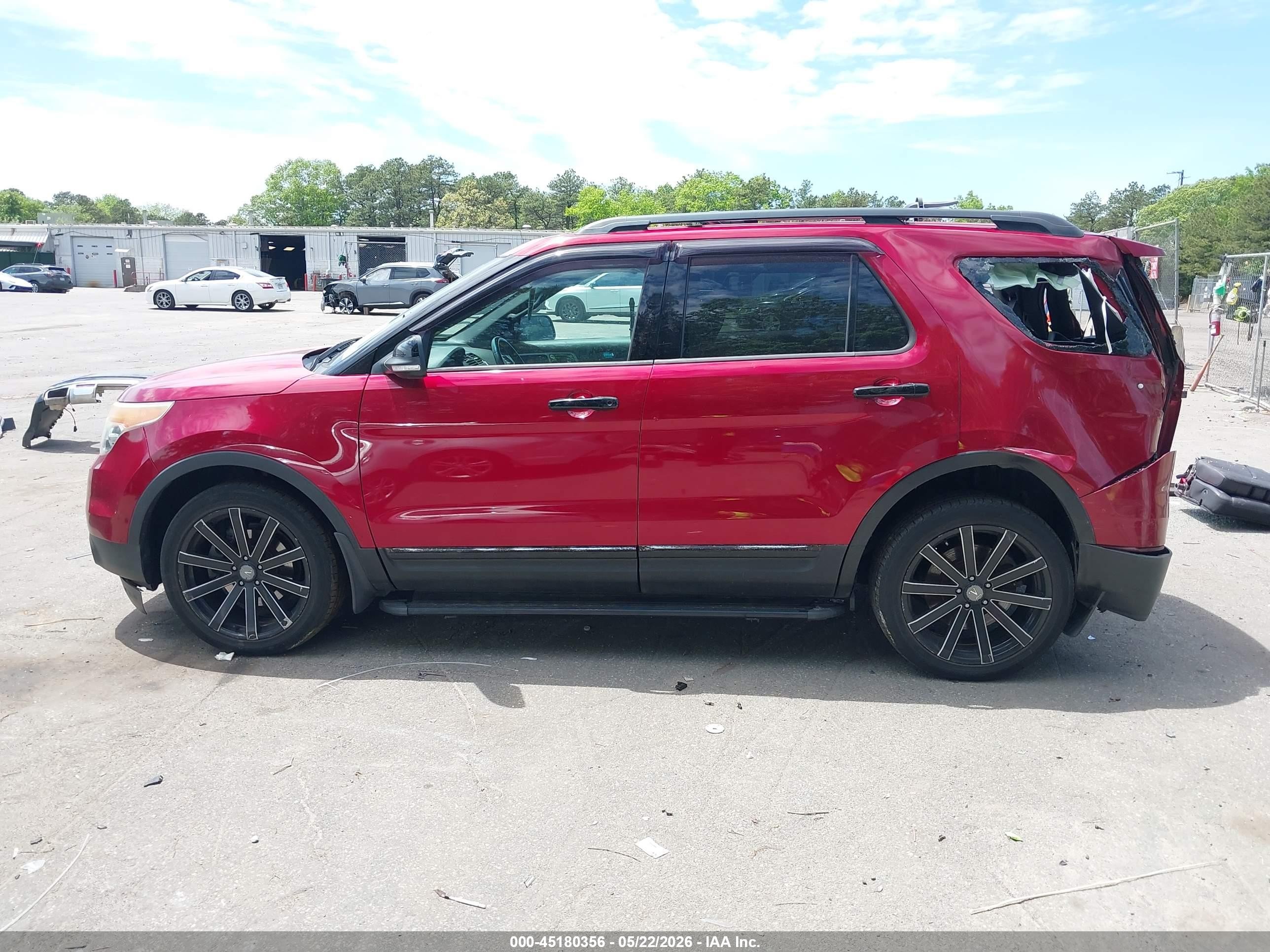2015 Ford Explorer Xlt Maroon vin: 1FM5K7D84FGA91875