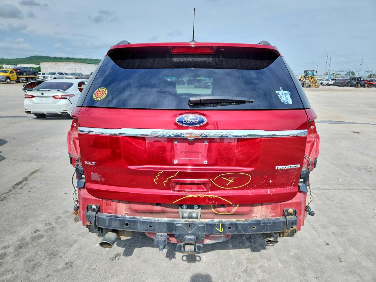 2015 Ford Explorer Xlt Красный vin: 1FM5K7D84FGA99796