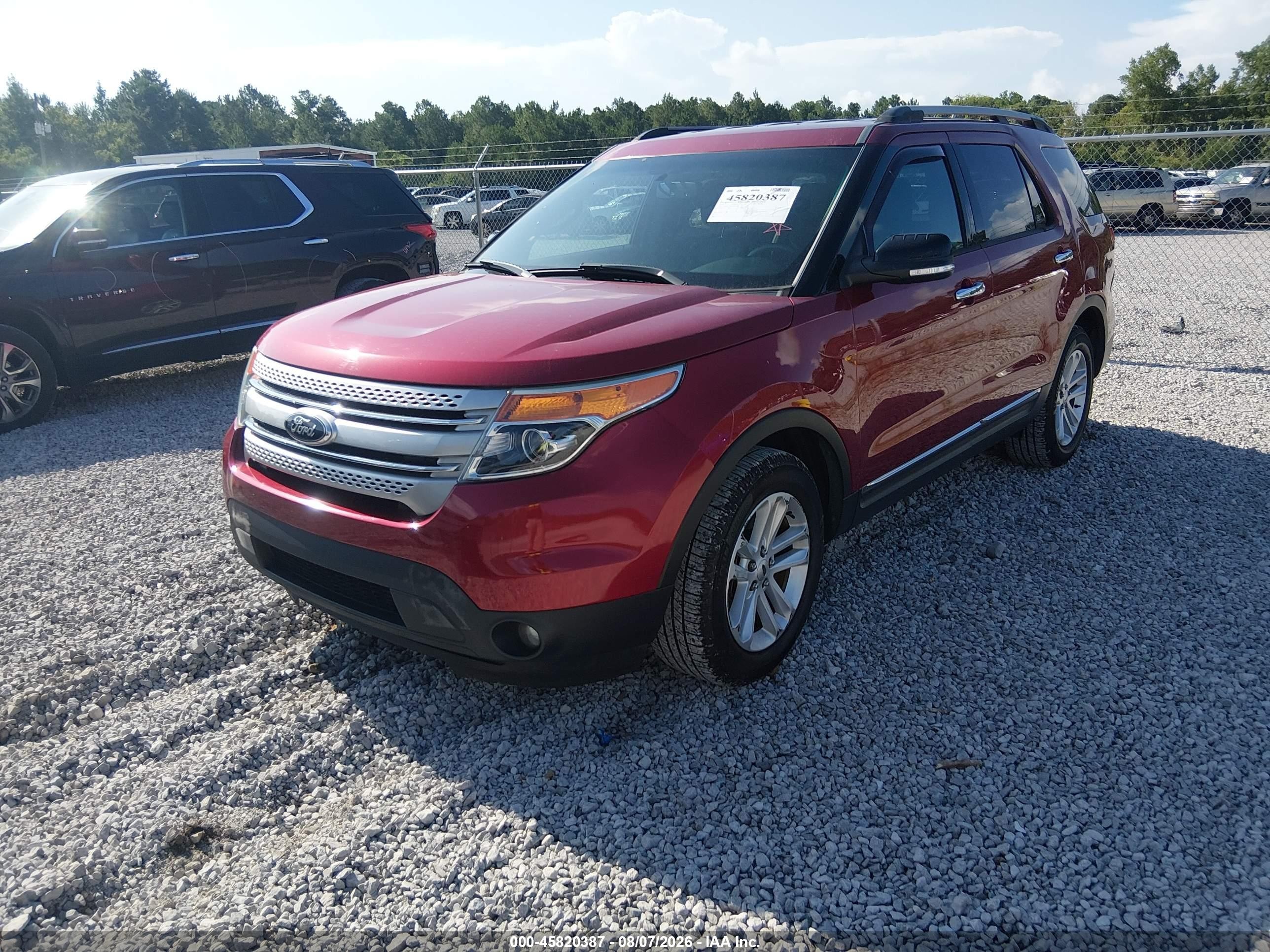 2015 Ford Explorer Xlt Red vin: 1FM5K7D84FGB00154