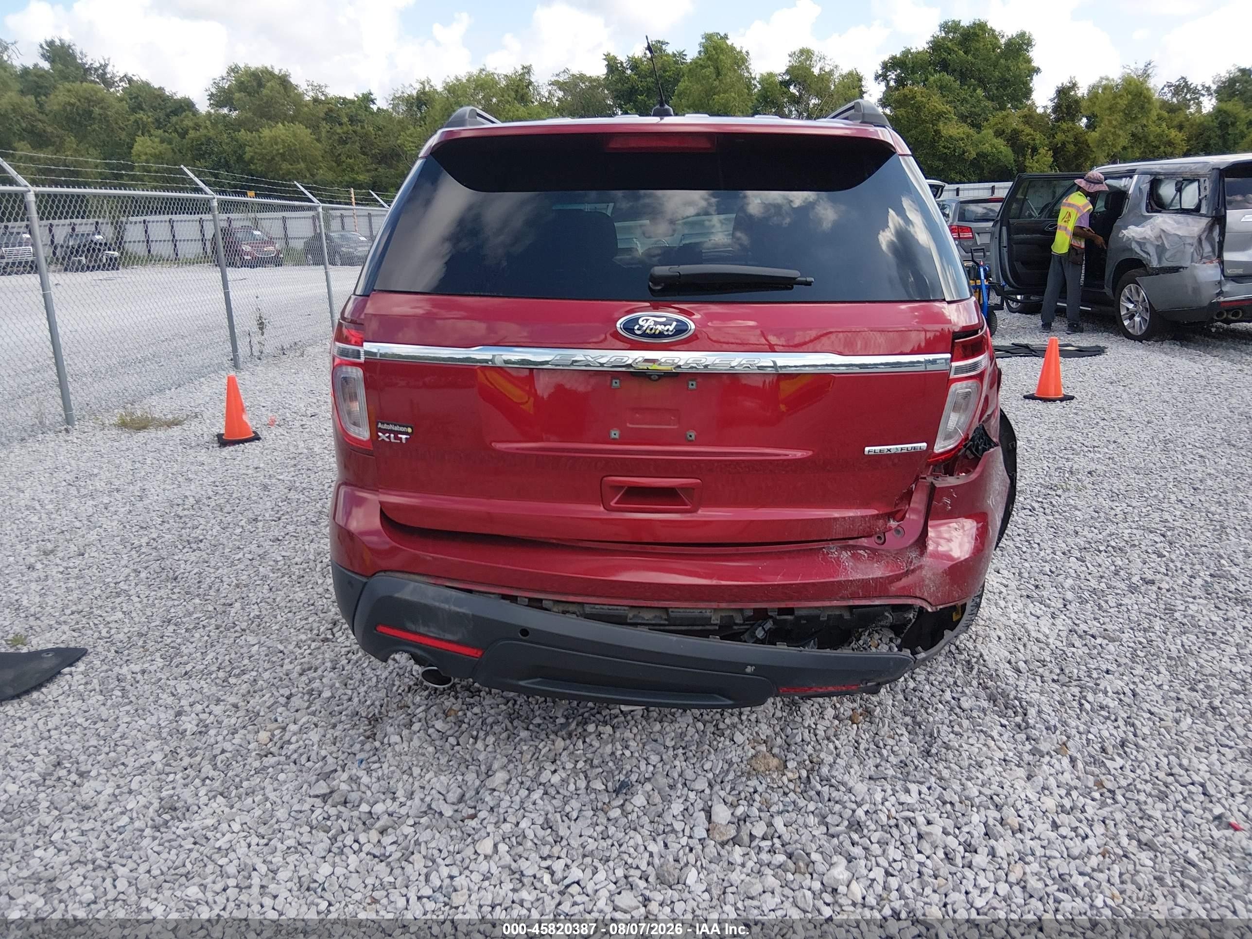 2015 Ford Explorer Xlt Red vin: 1FM5K7D84FGB00154