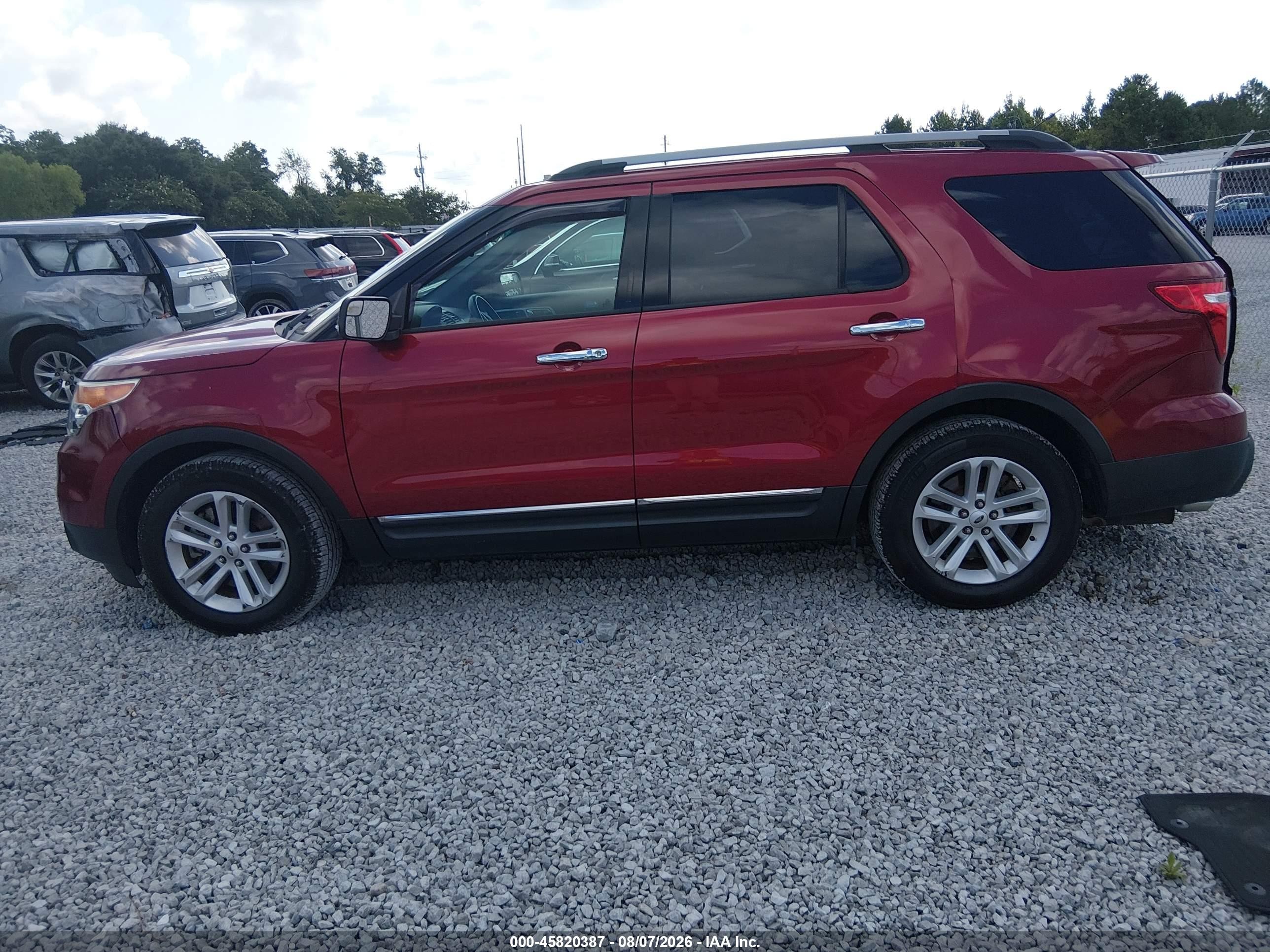2015 Ford Explorer Xlt Red vin: 1FM5K7D84FGB00154