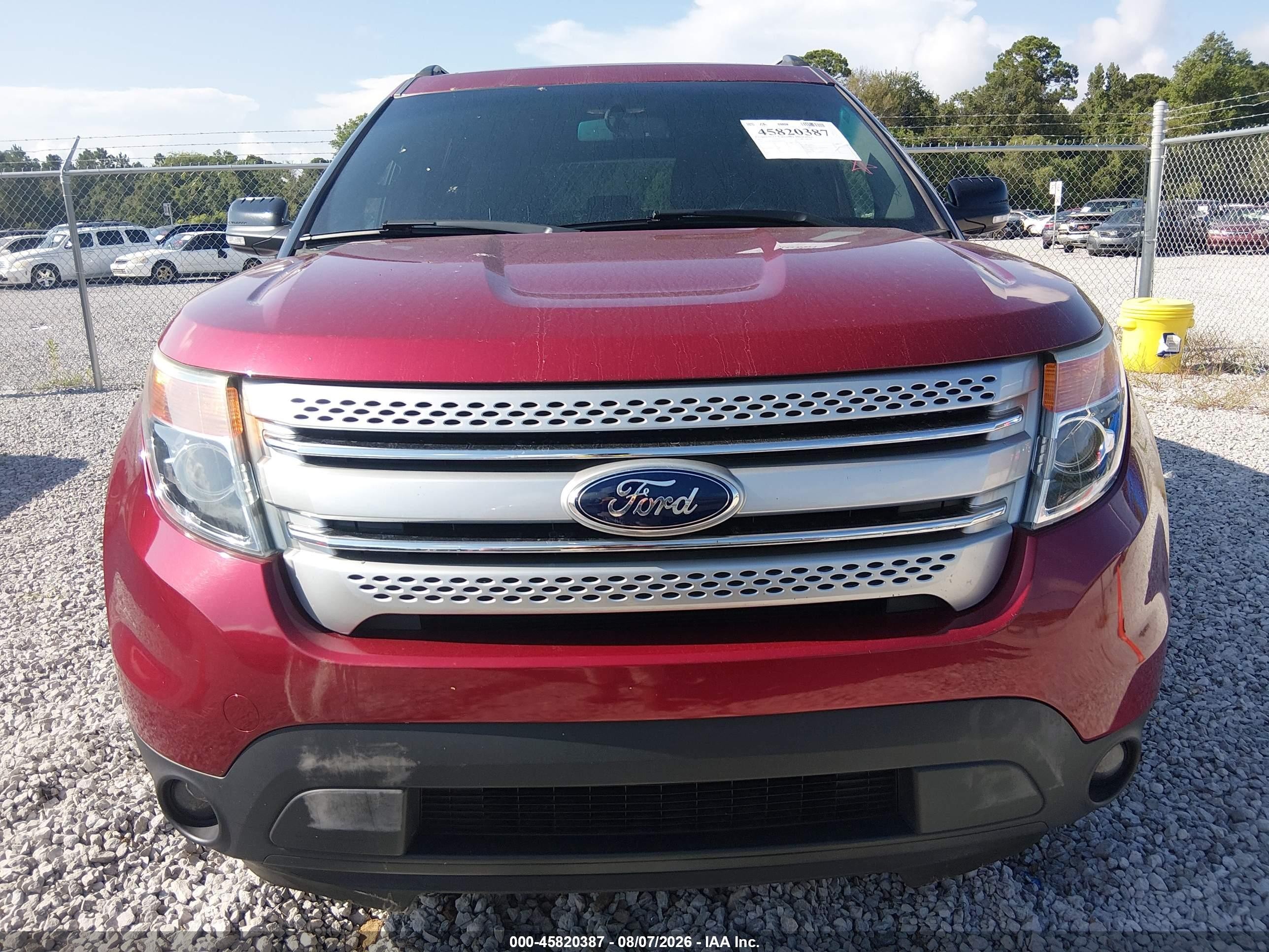 2015 Ford Explorer Xlt Red vin: 1FM5K7D84FGB00154