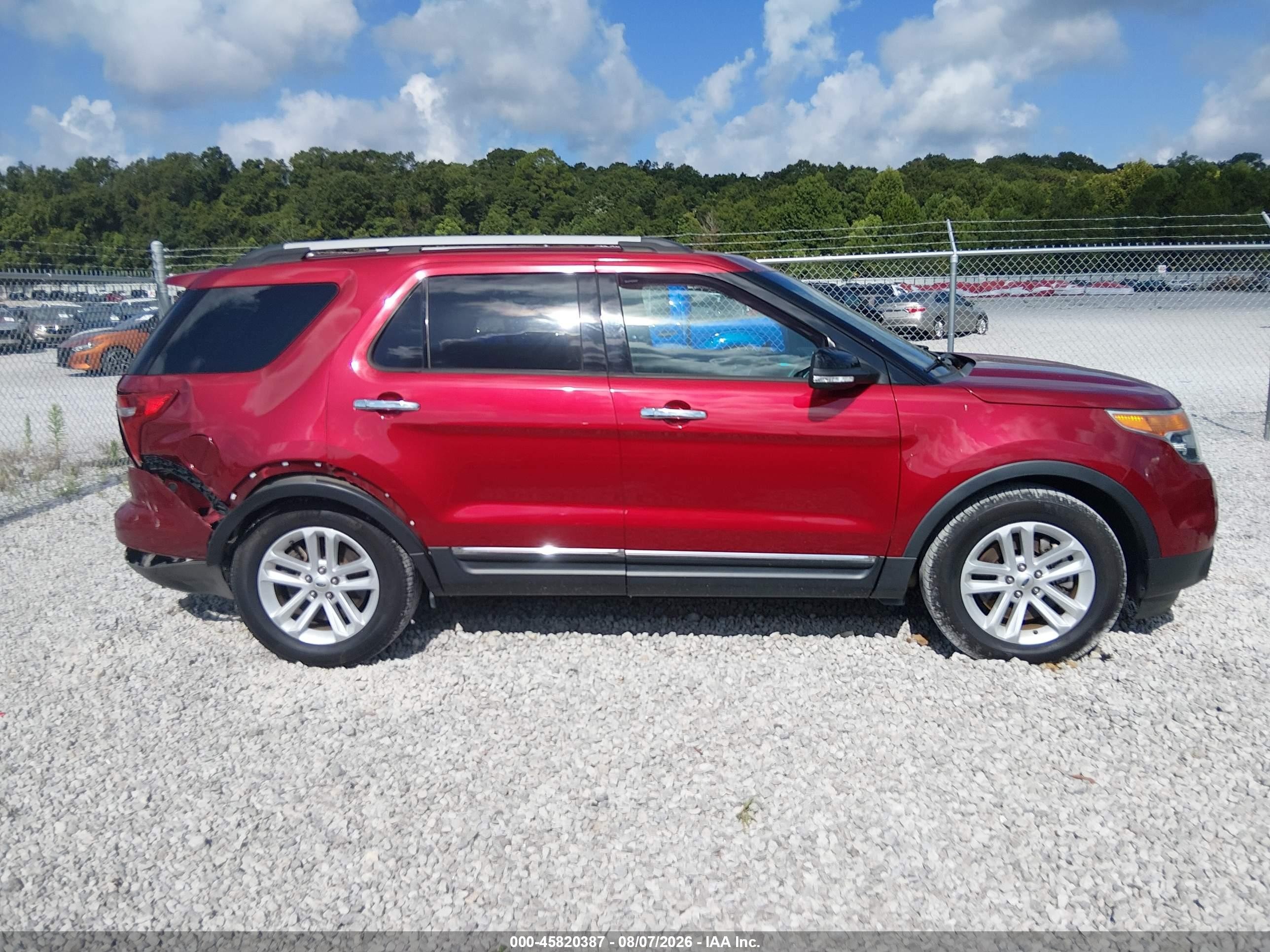 2015 Ford Explorer Xlt Red vin: 1FM5K7D84FGB00154