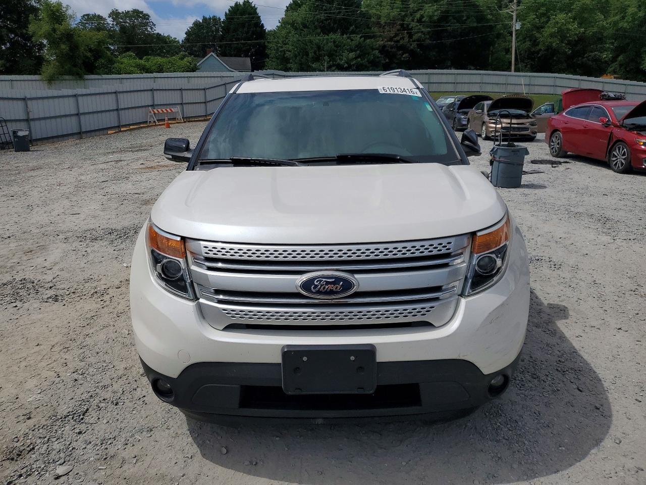 2015 Ford Explorer Xlt White vin: 1FM5K7D84FGB46499