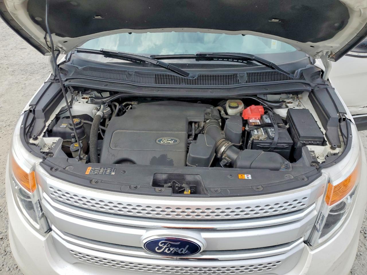 2015 Ford Explorer Xlt White vin: 1FM5K7D84FGB46499