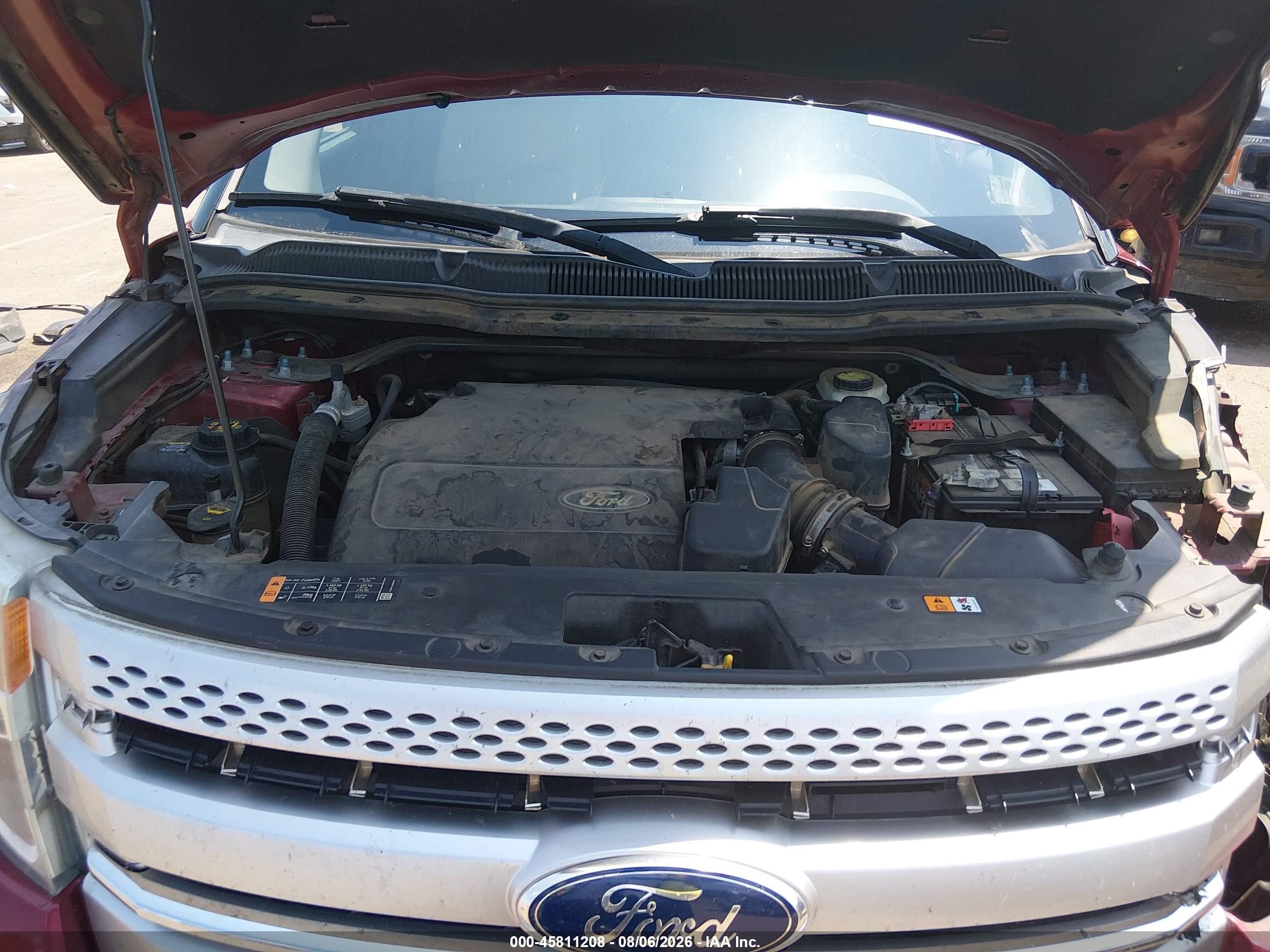 2015 Ford Explorer Xlt Red vin: 1FM5K7D84FGB78840