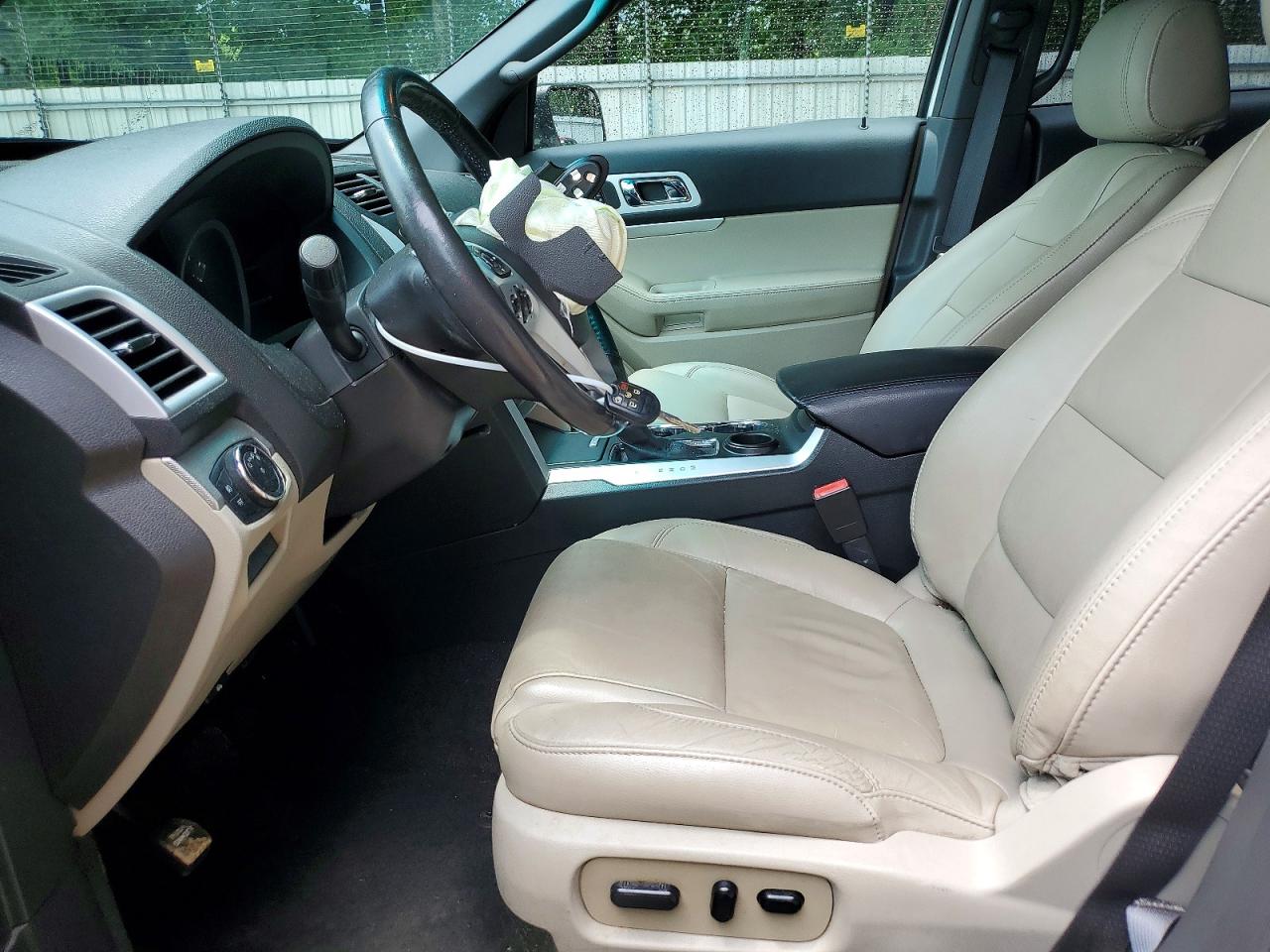 2015 Ford Explorer Xlt White vin: 1FM5K7D84FGC02599