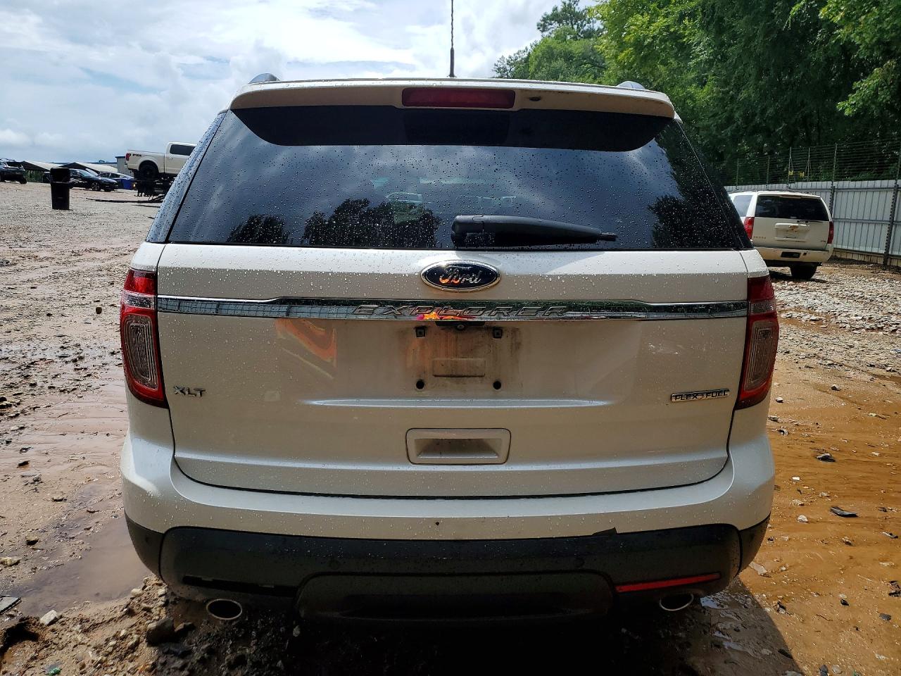 2015 Ford Explorer Xlt White vin: 1FM5K7D84FGC02599