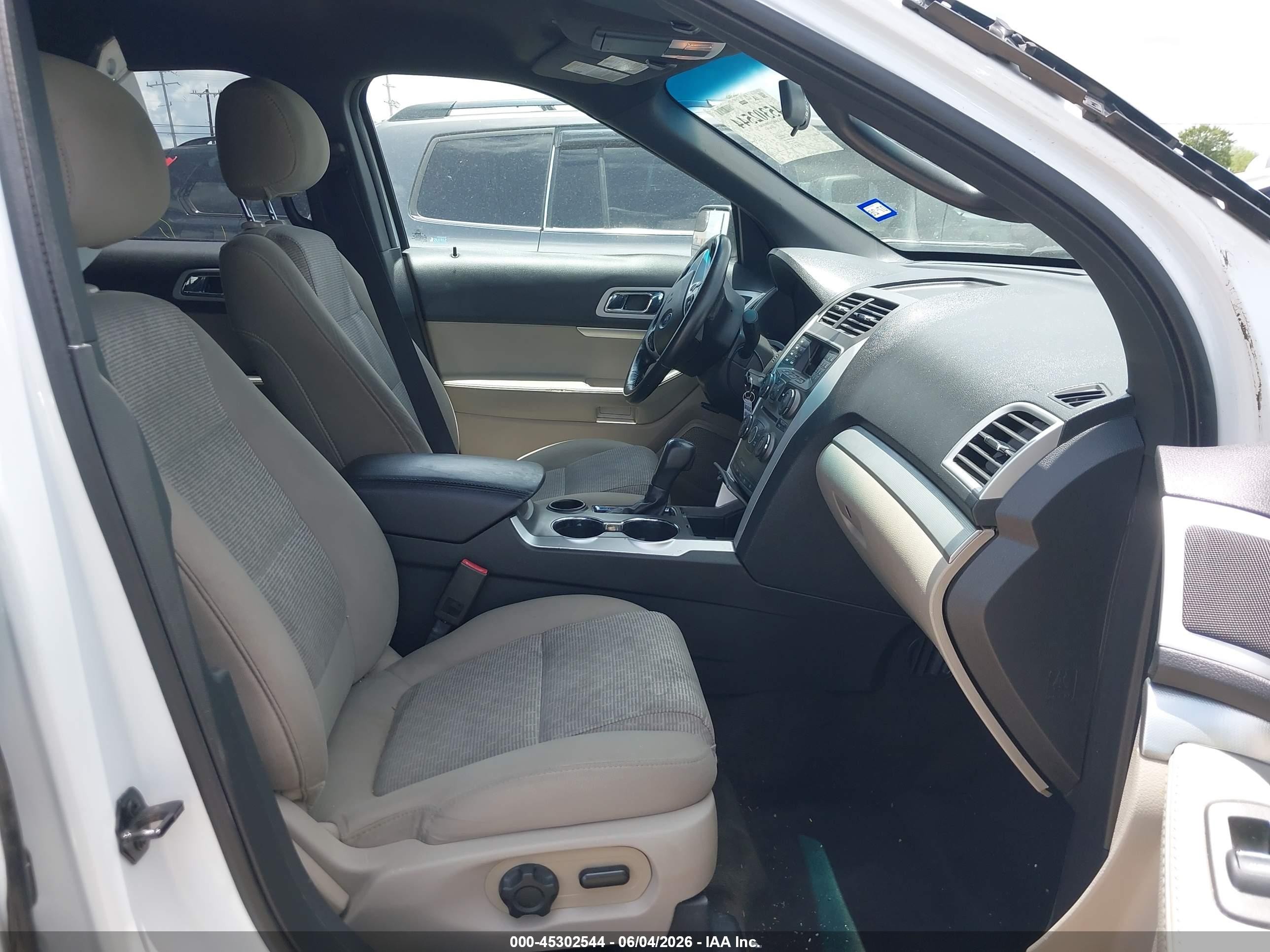 2015 Ford Explorer Xlt White vin: 1FM5K7D84FGC28071