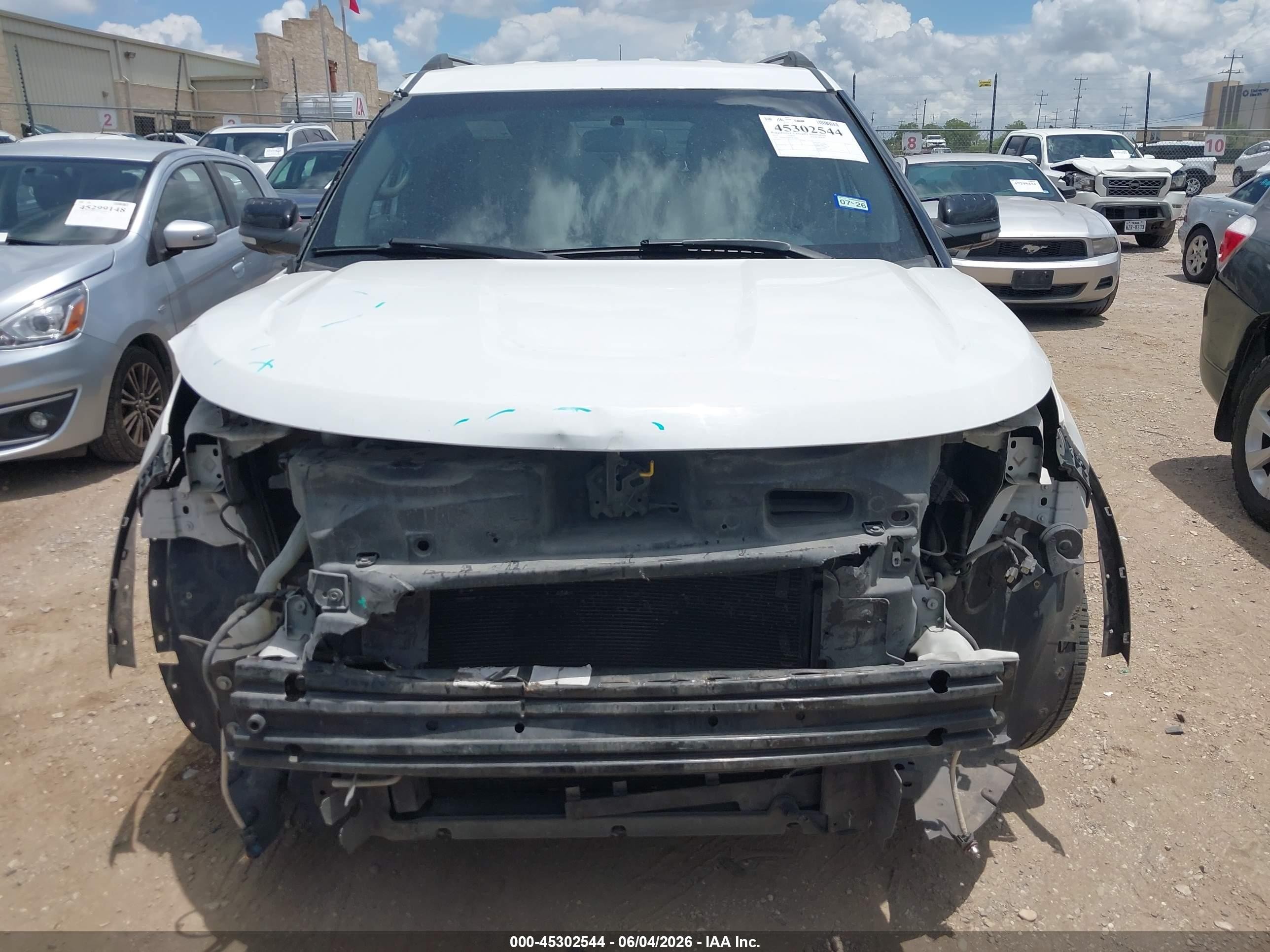 2015 Ford Explorer Xlt White vin: 1FM5K7D84FGC28071
