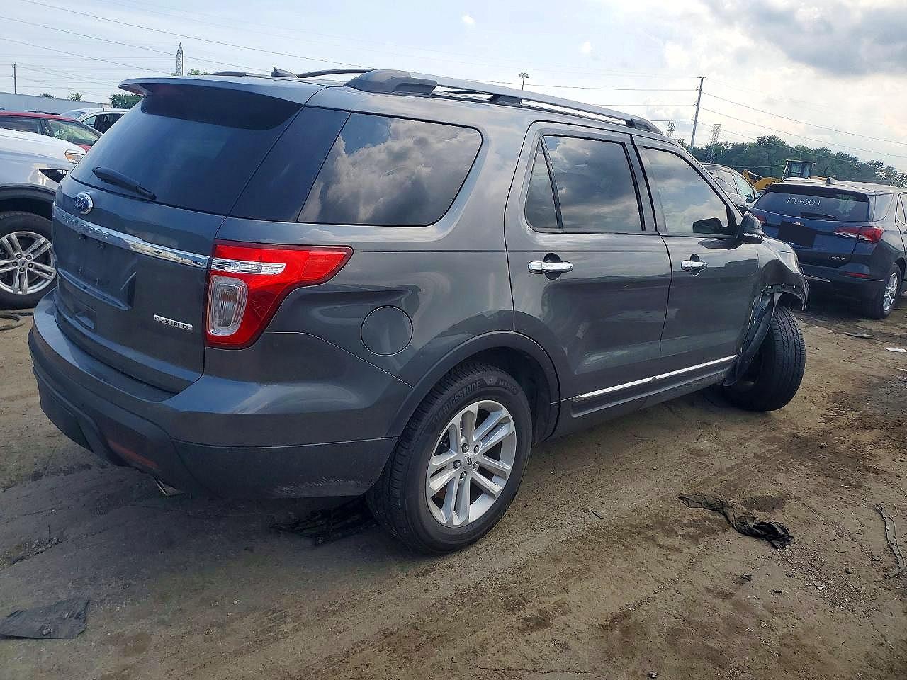 2015 Ford Explorer Xlt Gray vin: 1FM5K7D84FGC60230
