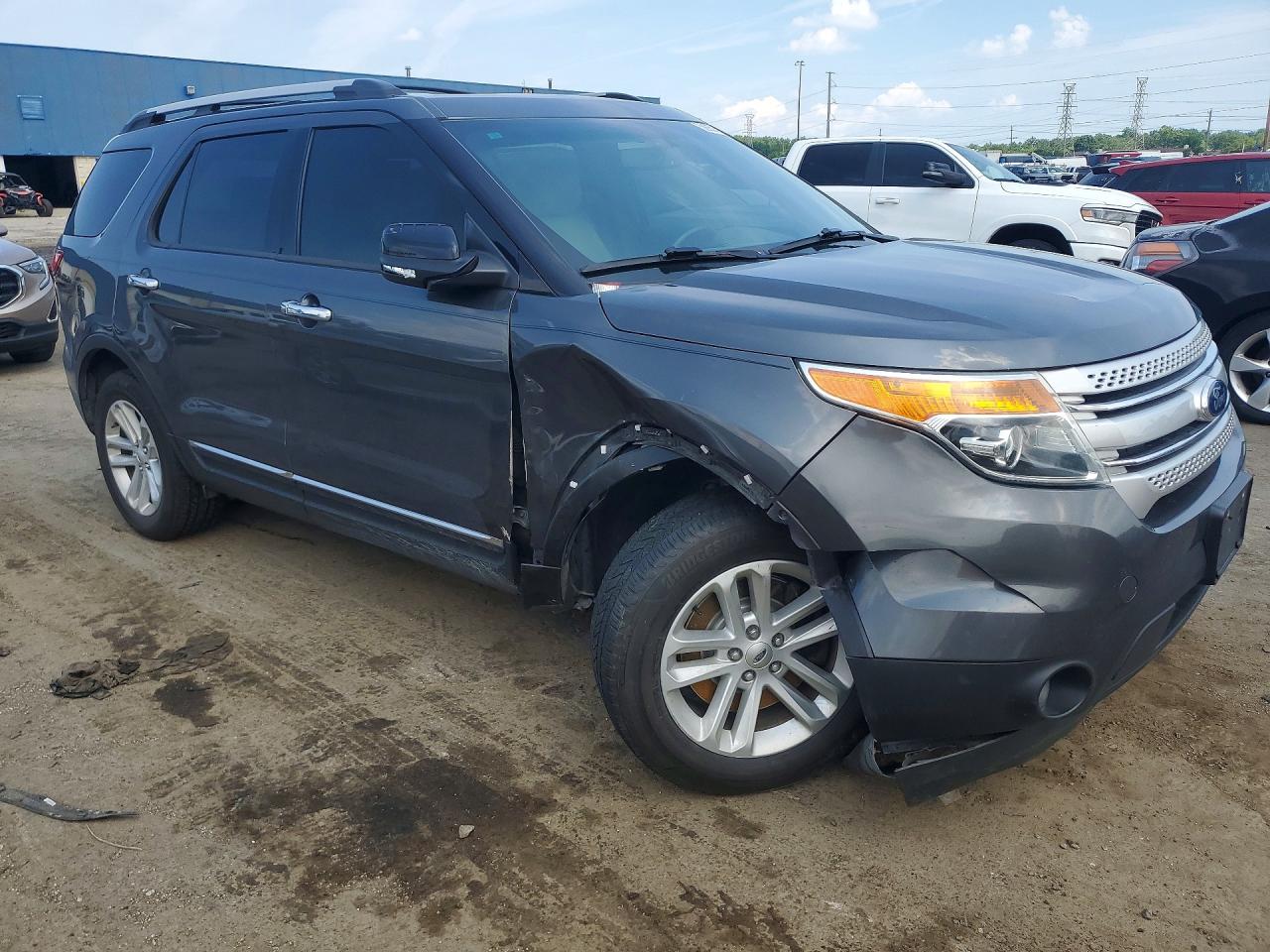 2015 Ford Explorer Xlt Gray vin: 1FM5K7D84FGC60230