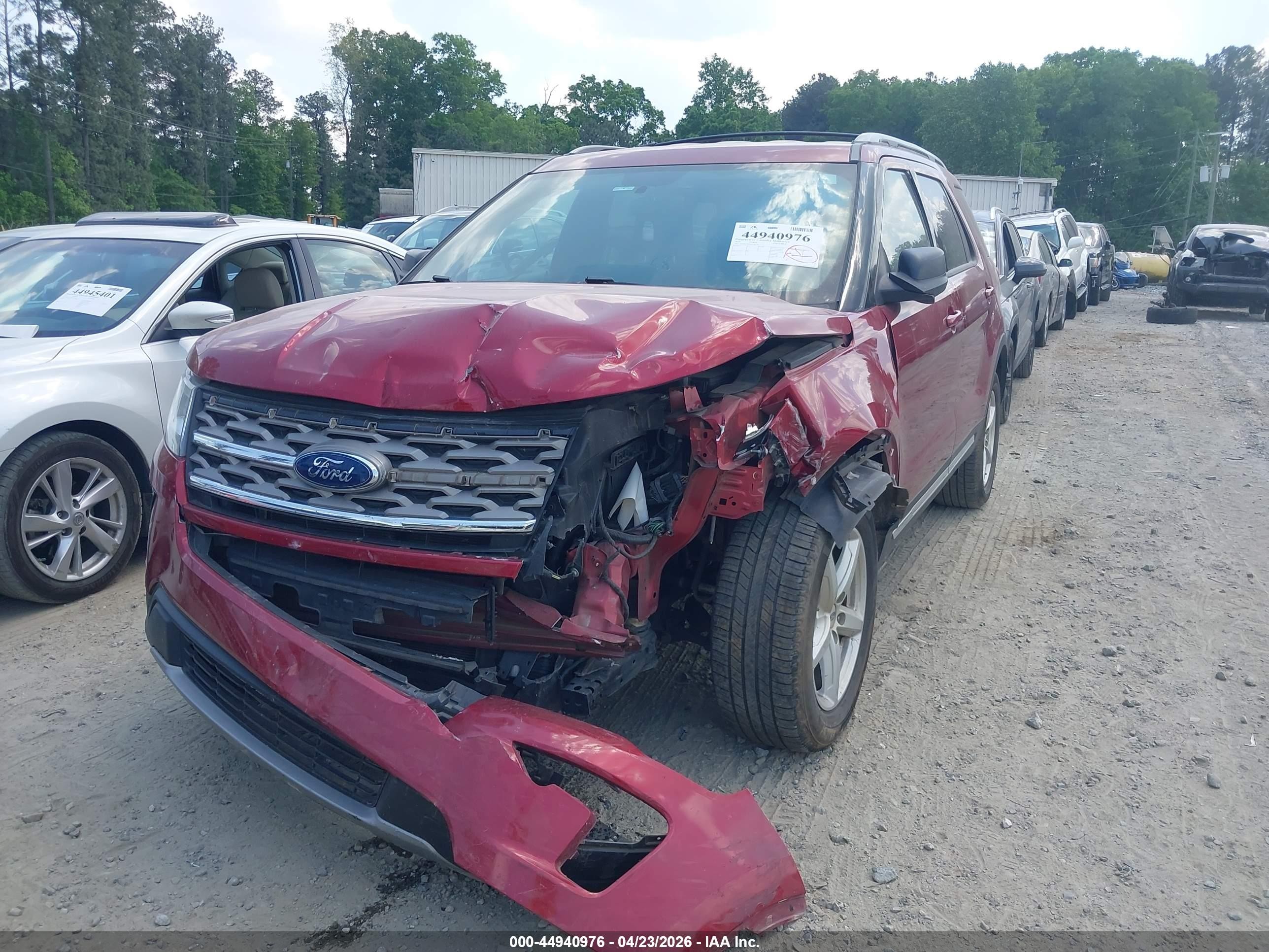 2018 Ford Explorer Xlt Red vin: 1FM5K7D84JGC02739