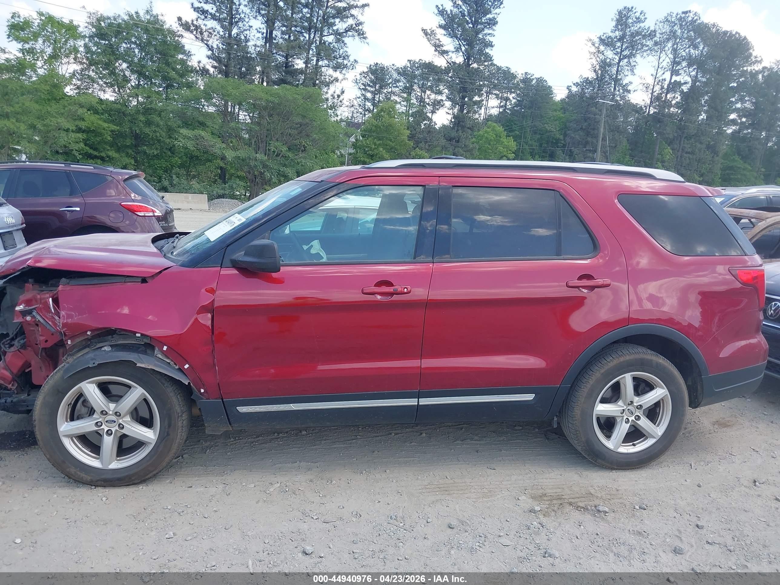 2018 Ford Explorer Xlt Red vin: 1FM5K7D84JGC02739
