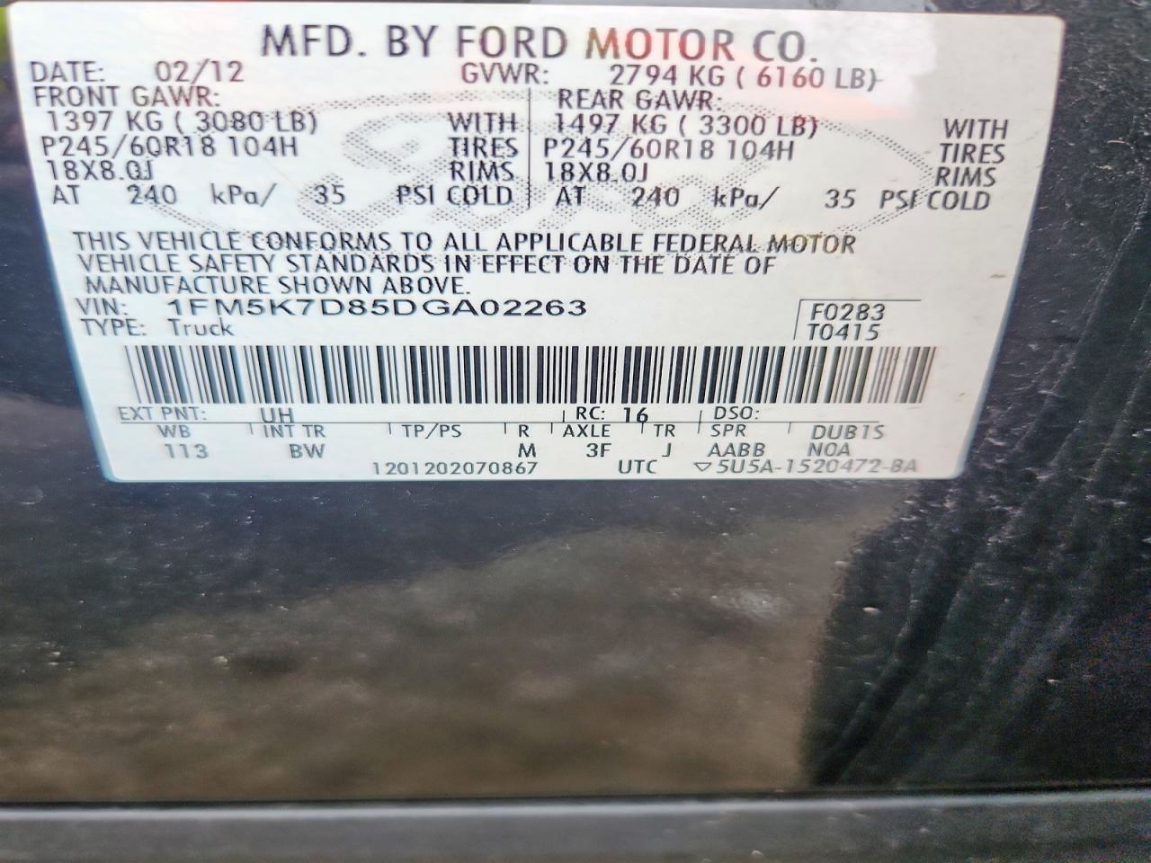 2013 Ford Explorer Xlt Черный vin: 1FM5K7D85DGA02263