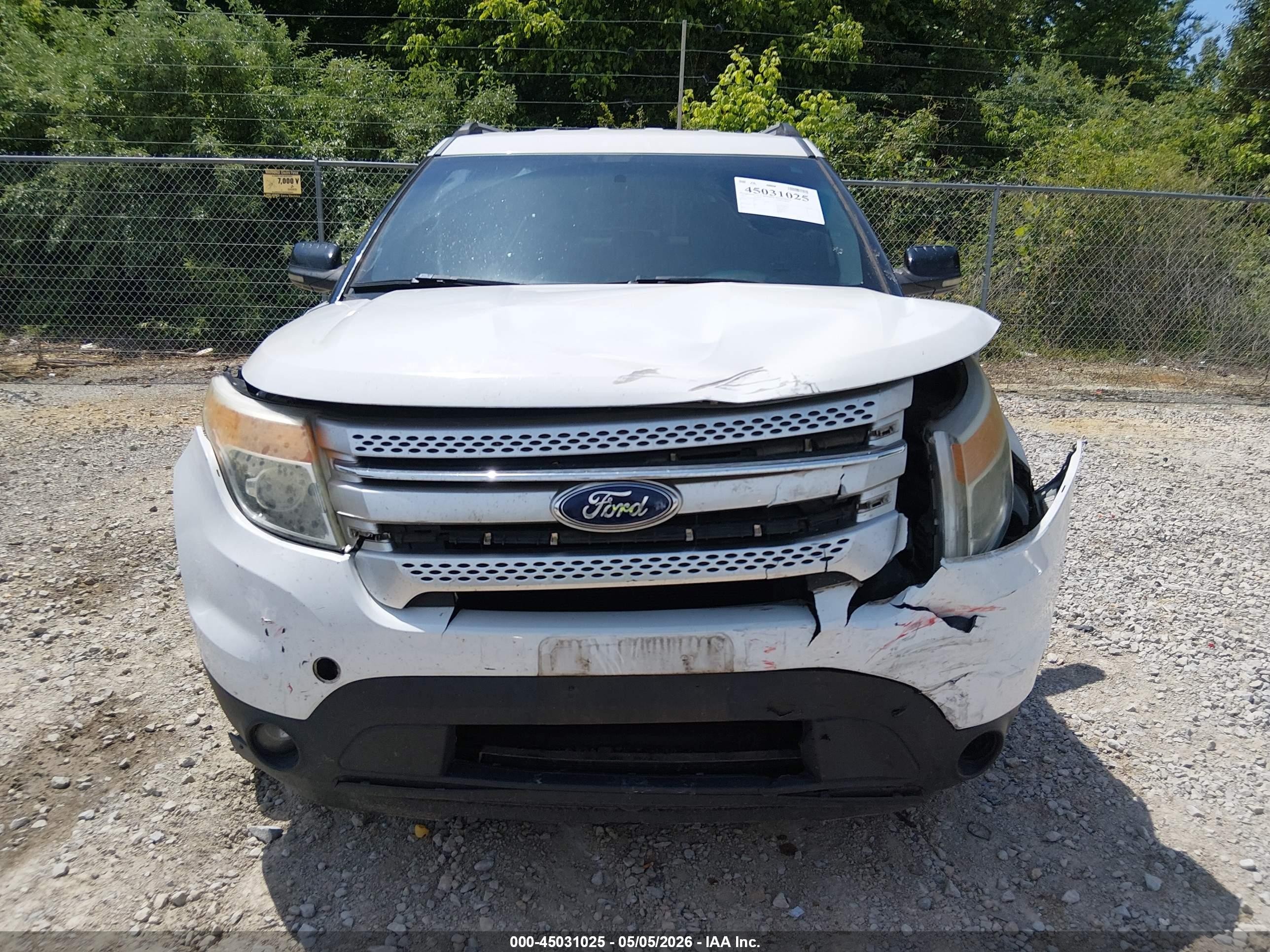 2013 Ford Explorer Xlt White vin: 1FM5K7D85DGA18298