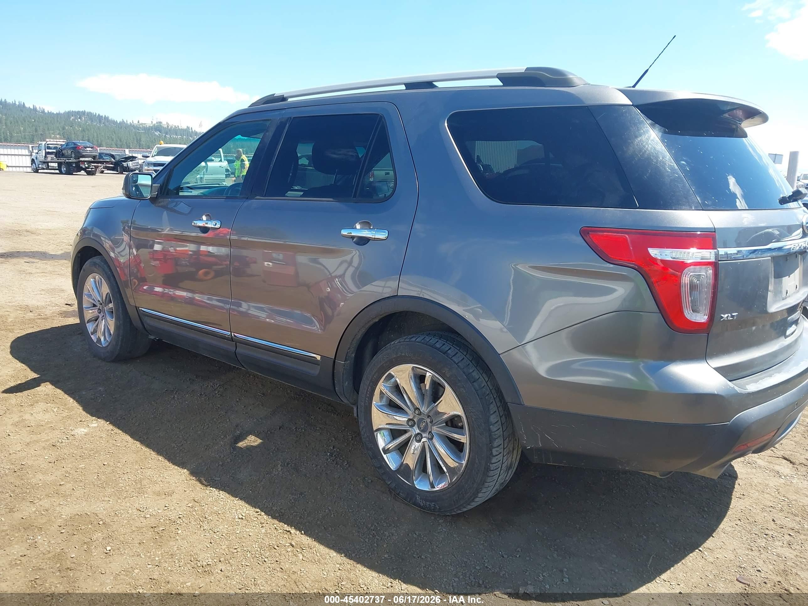 2013 Ford Explorer Xlt Gray vin: 1FM5K7D85DGA51317