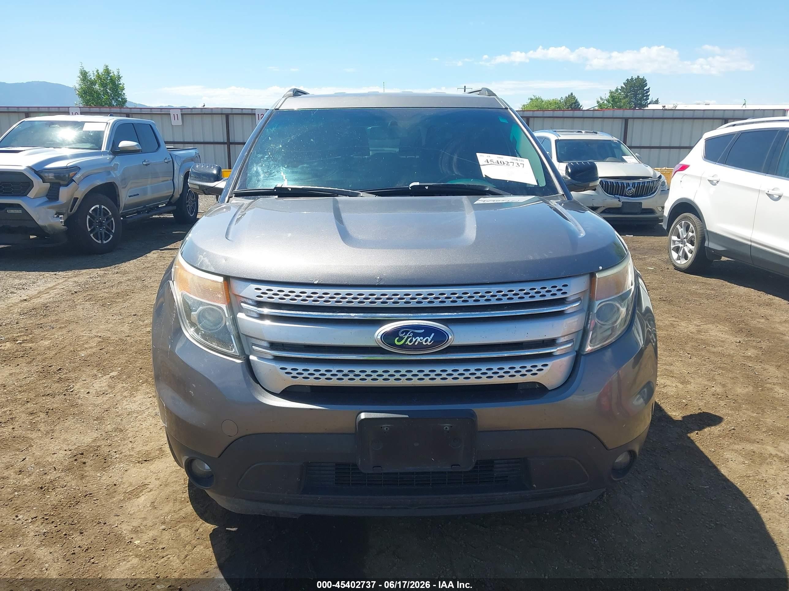 2013 Ford Explorer Xlt Gray vin: 1FM5K7D85DGA51317