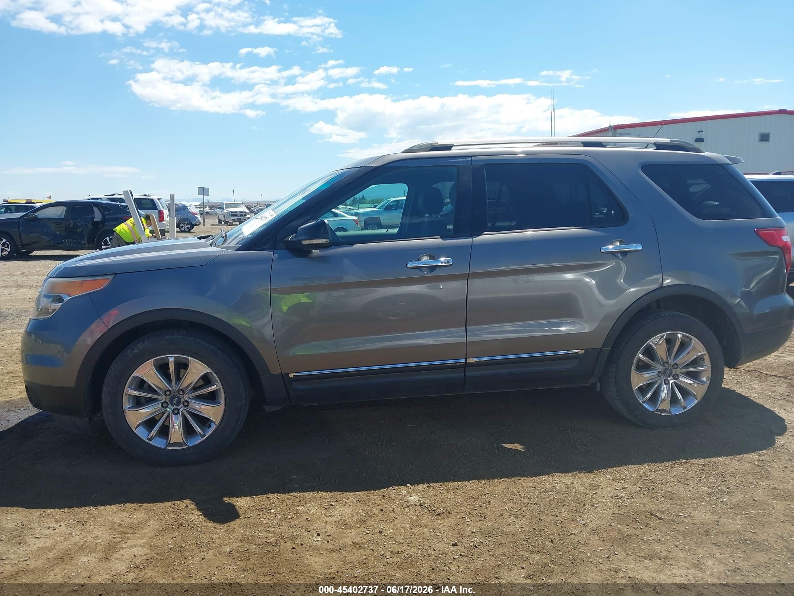 2013 Ford Explorer Xlt Gray vin: 1FM5K7D85DGA51317