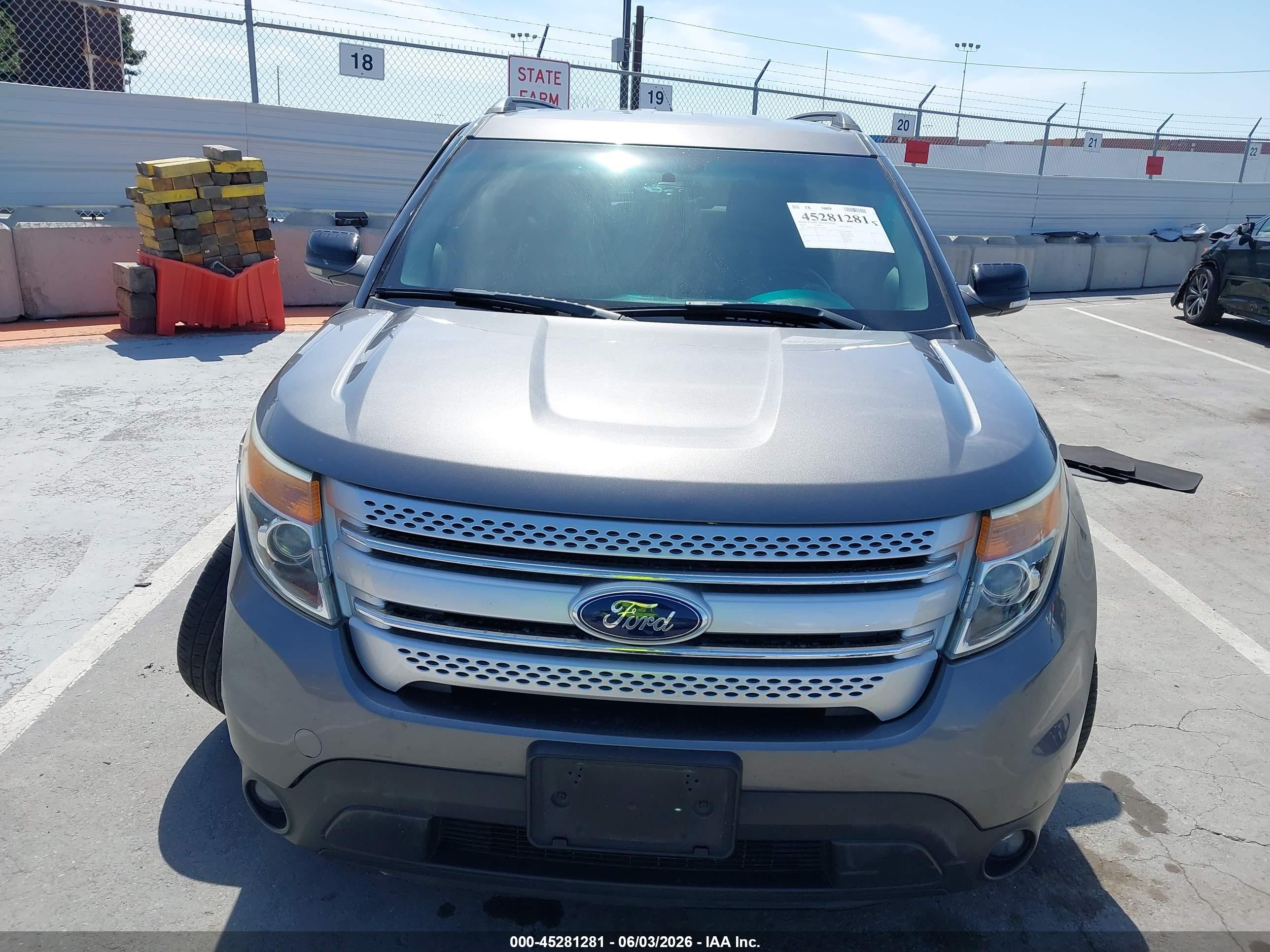 2013 Ford Explorer Xlt Gray vin: 1FM5K7D85DGA59045