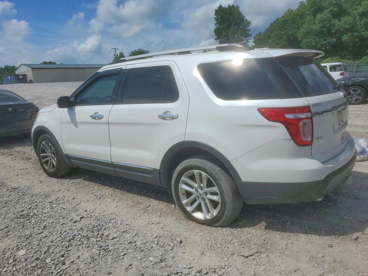 2013 Ford Explorer Xlt White vin: 1FM5K7D85DGB75491