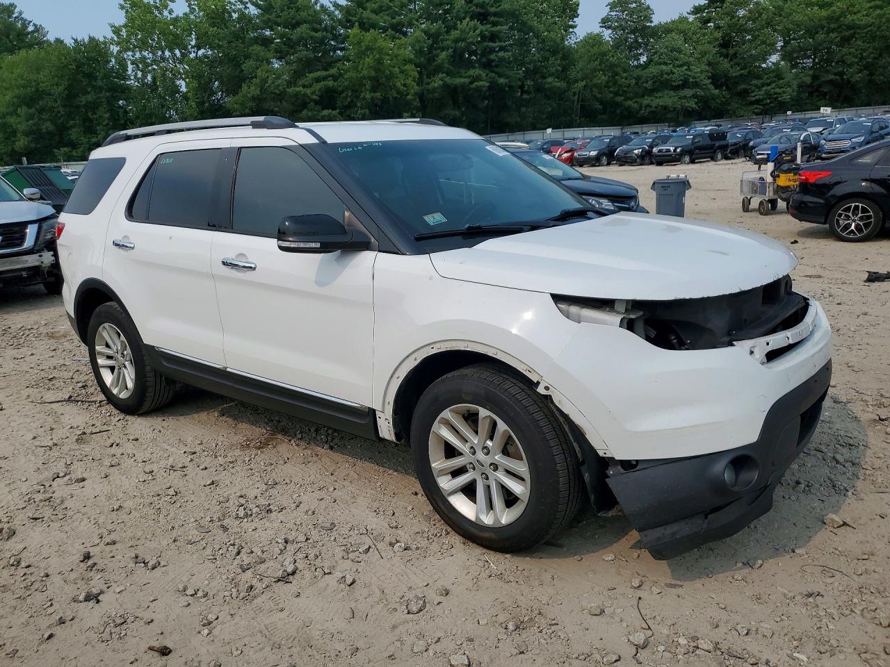 2013 Ford Explorer Xlt White vin: 1FM5K7D85DGC06643