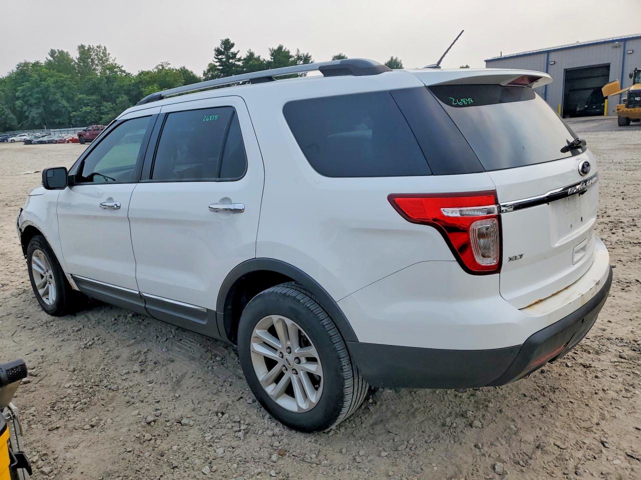 2013 Ford Explorer Xlt White vin: 1FM5K7D85DGC06643