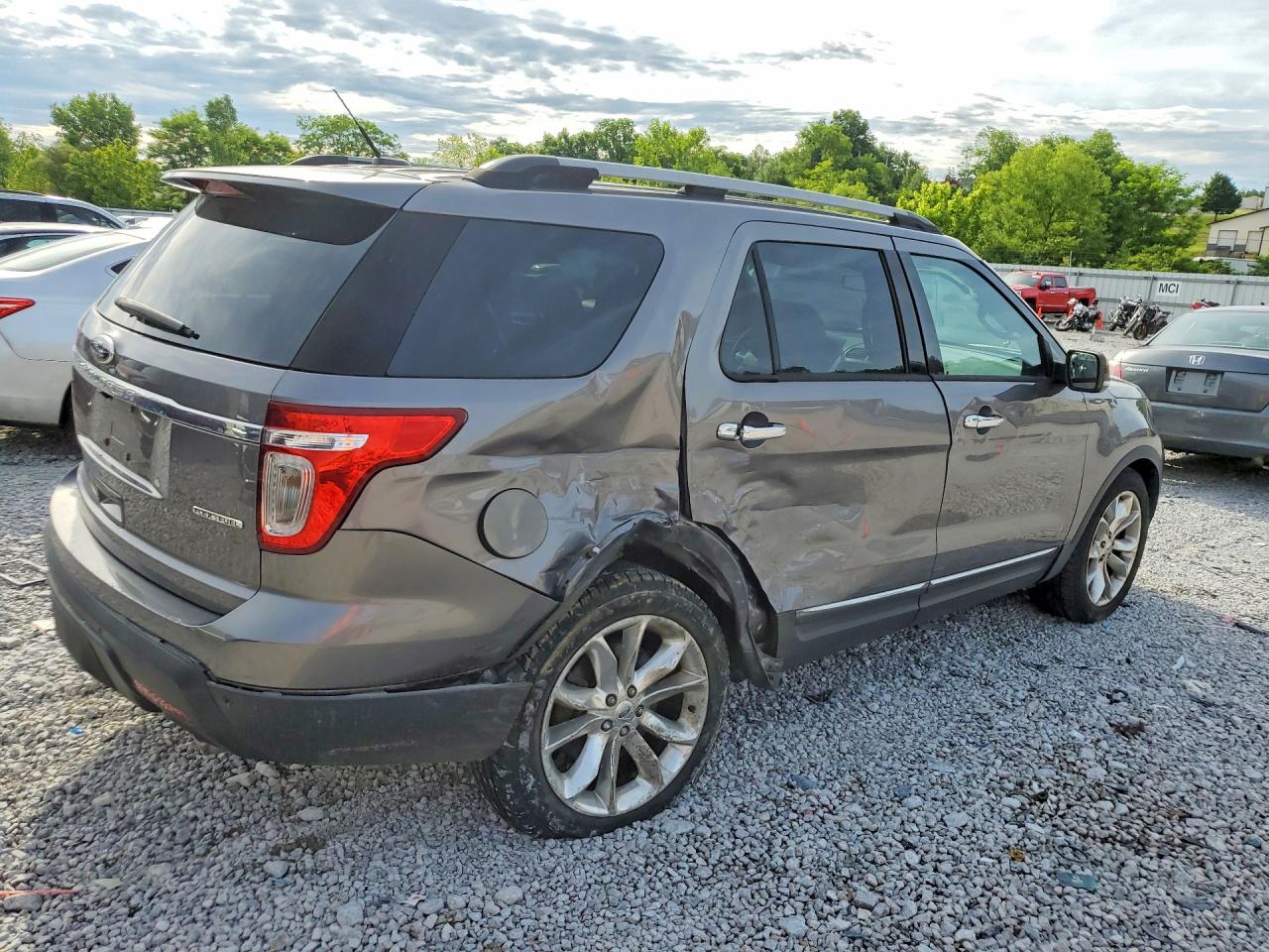 2013 Ford Explorer Xlt Gray vin: 1FM5K7D85DGC28867