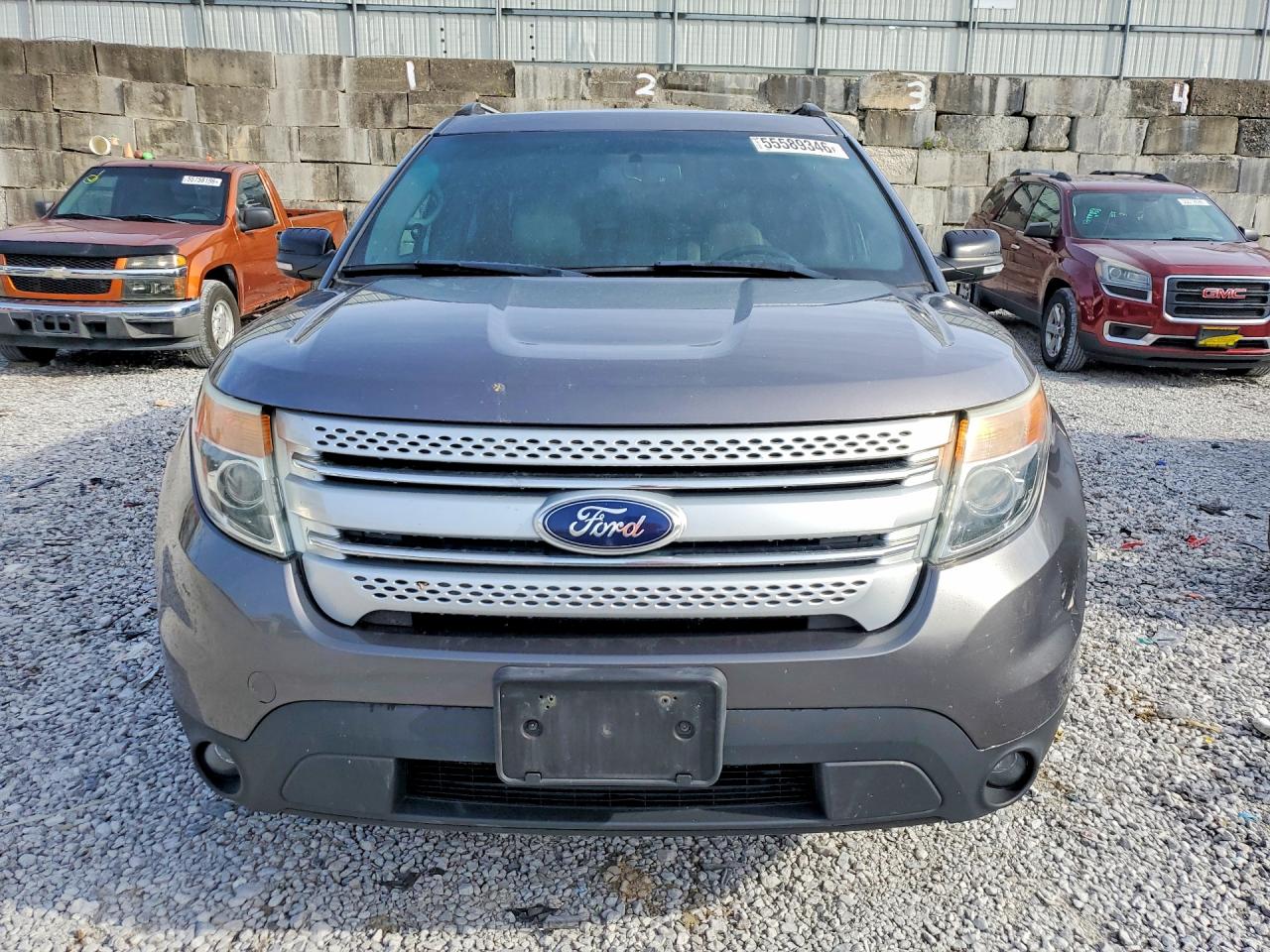 2013 Ford Explorer Xlt Gray vin: 1FM5K7D85DGC28867