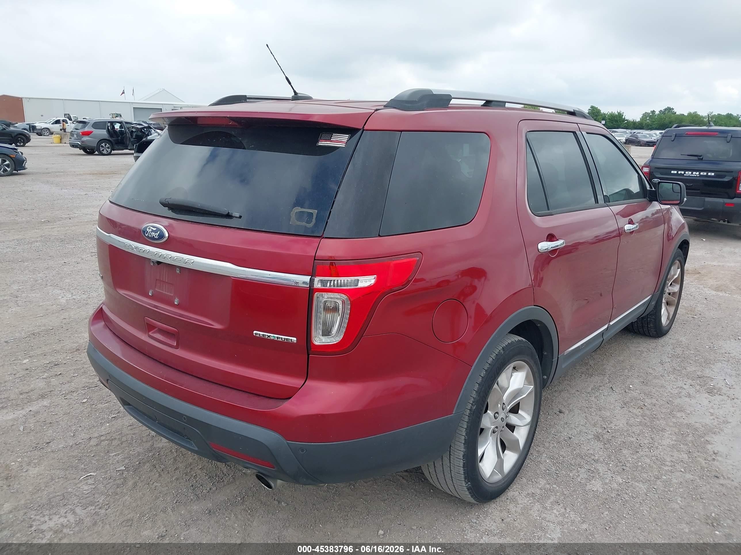 2013 Ford Explorer Xlt Red vin: 1FM5K7D85DGC90530