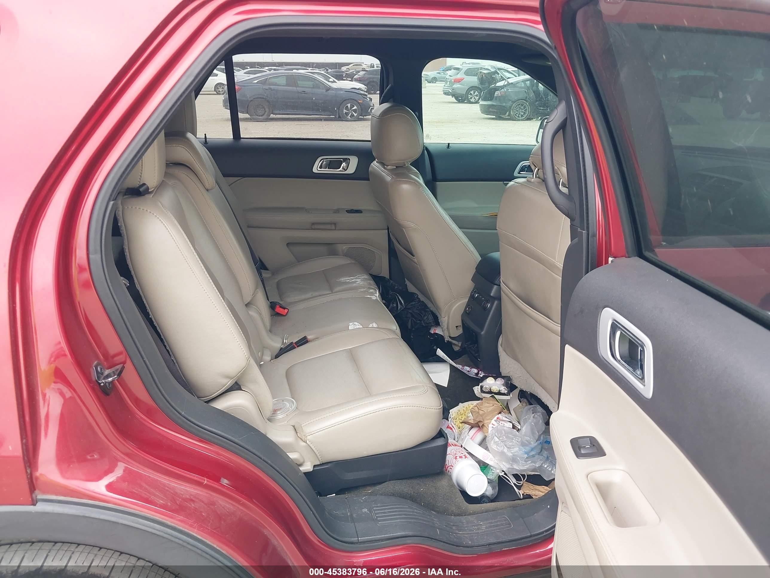 2013 Ford Explorer Xlt Red vin: 1FM5K7D85DGC90530