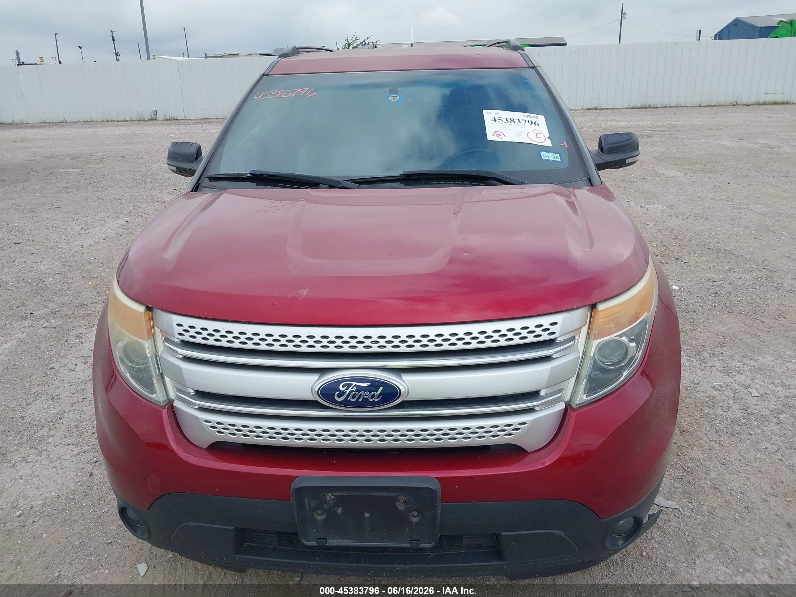2013 Ford Explorer Xlt Red vin: 1FM5K7D85DGC90530