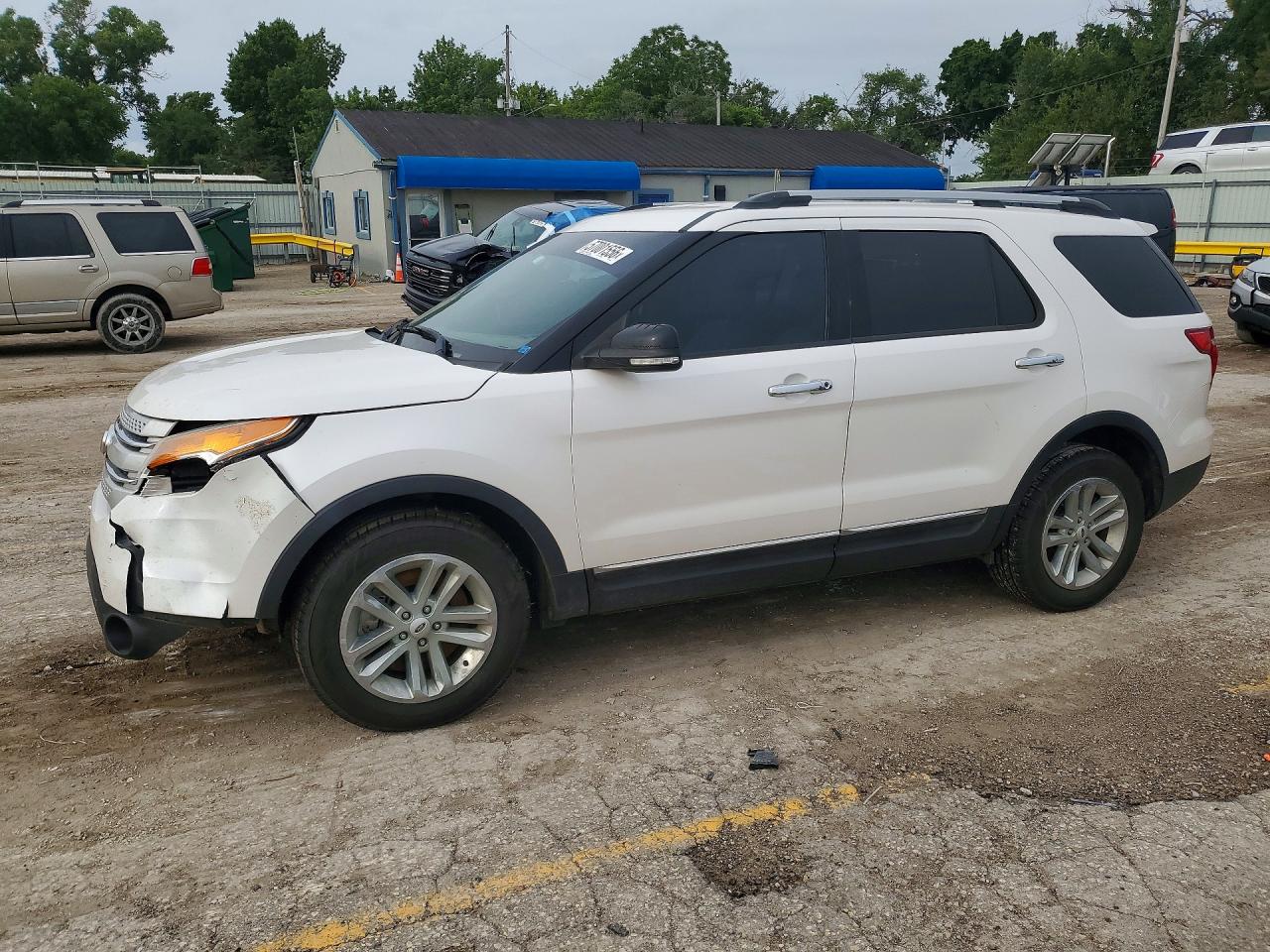 2014 Ford Explorer Xlt White vin: 1FM5K7D85EGA13085