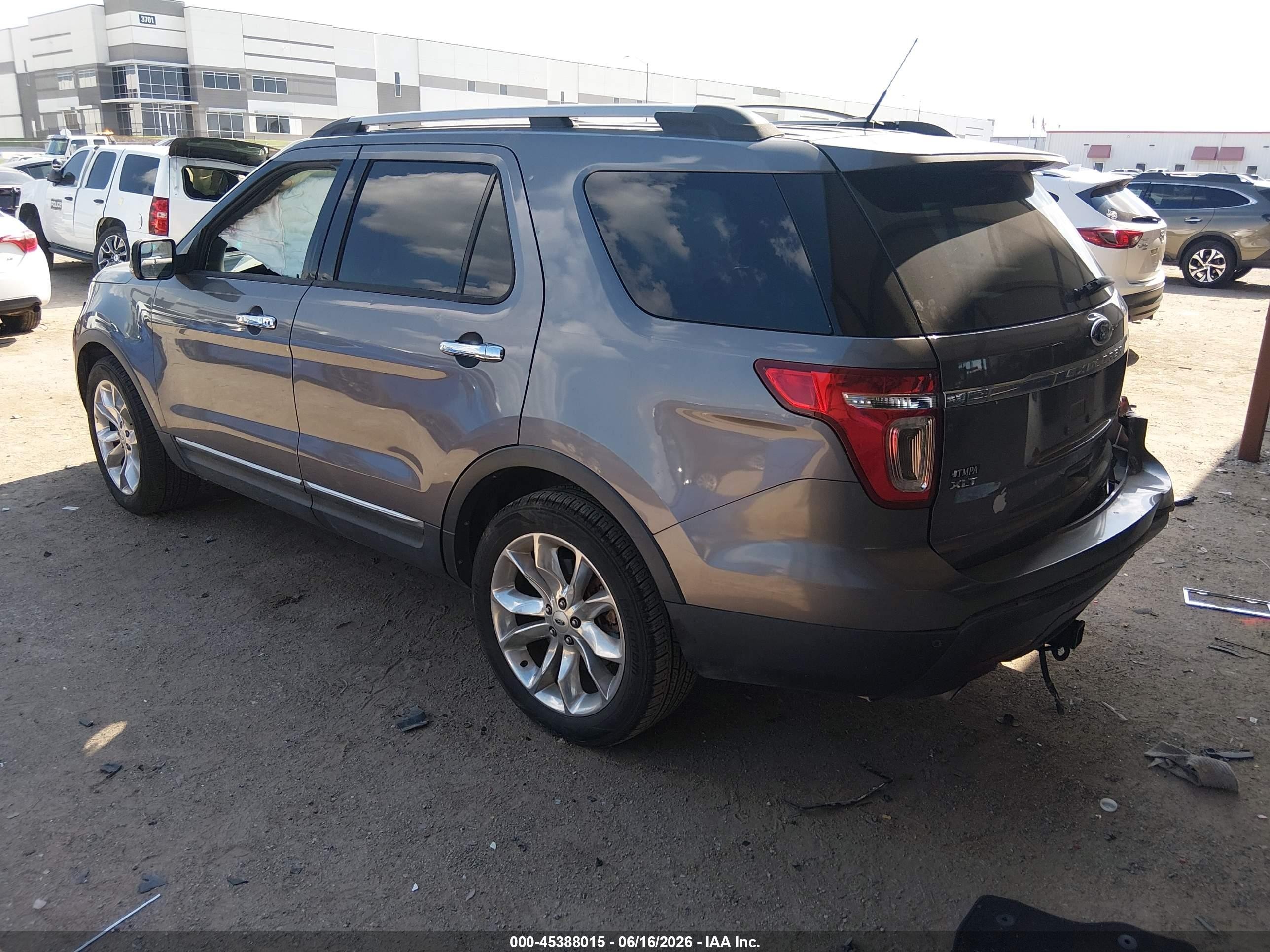 2014 Ford Explorer Xlt Gray vin: 1FM5K7D85EGA22434