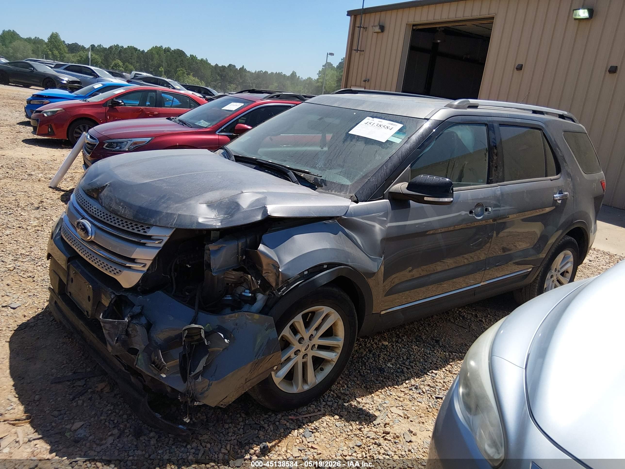 2014 Ford Explorer Xlt Gray vin: 1FM5K7D85EGA47530