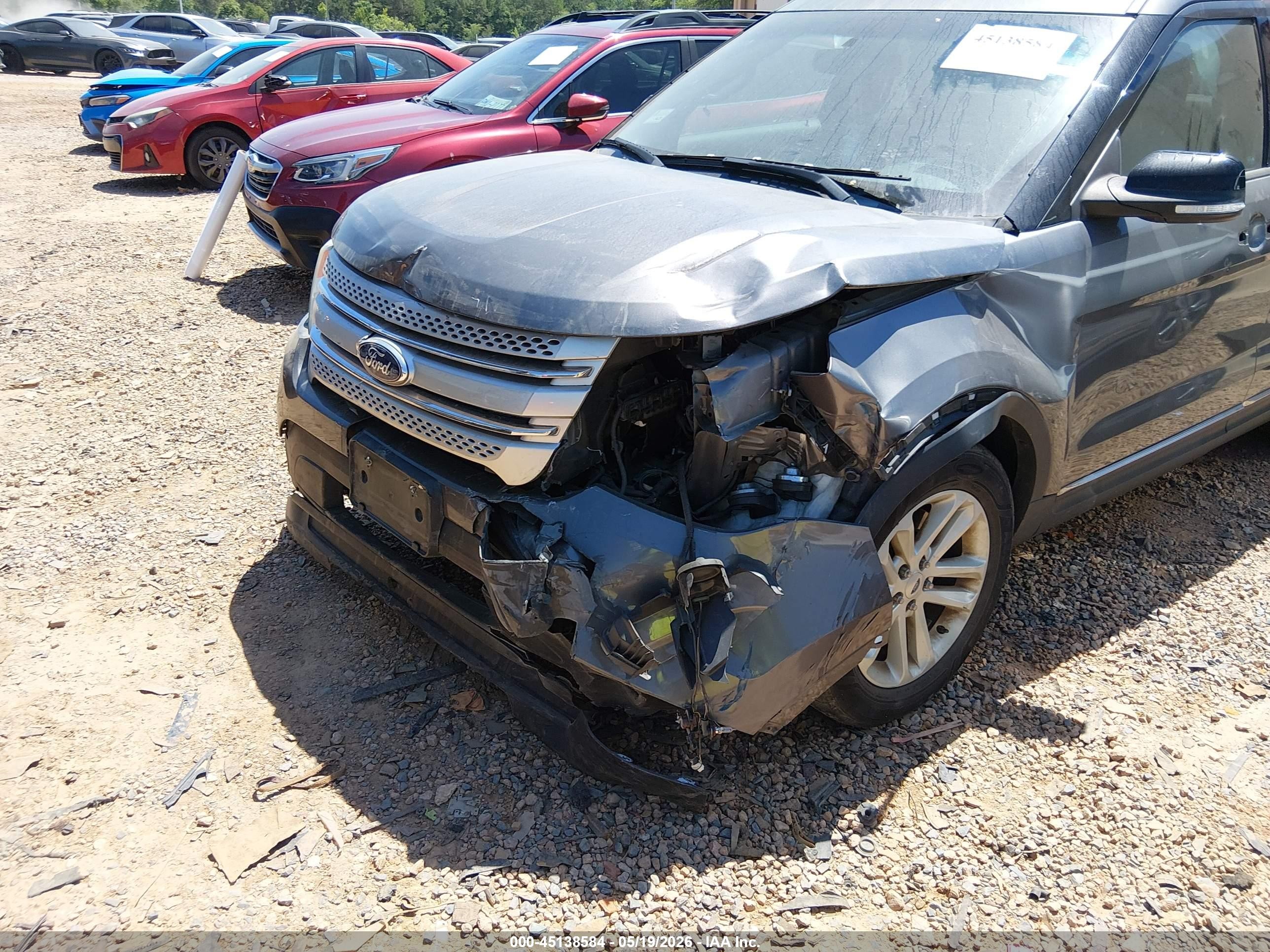 2014 Ford Explorer Xlt Gray vin: 1FM5K7D85EGA47530