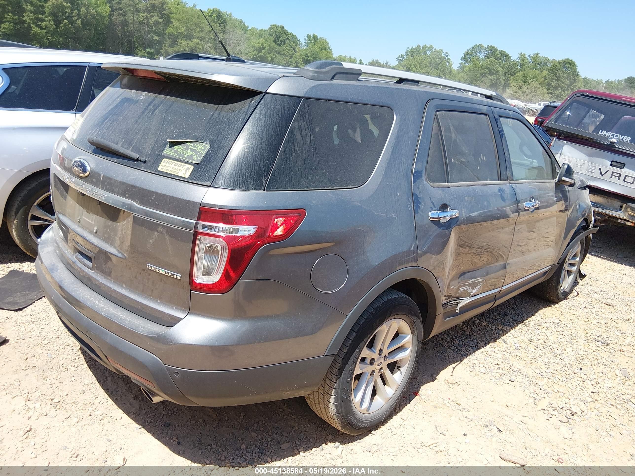 2014 Ford Explorer Xlt Gray vin: 1FM5K7D85EGA47530
