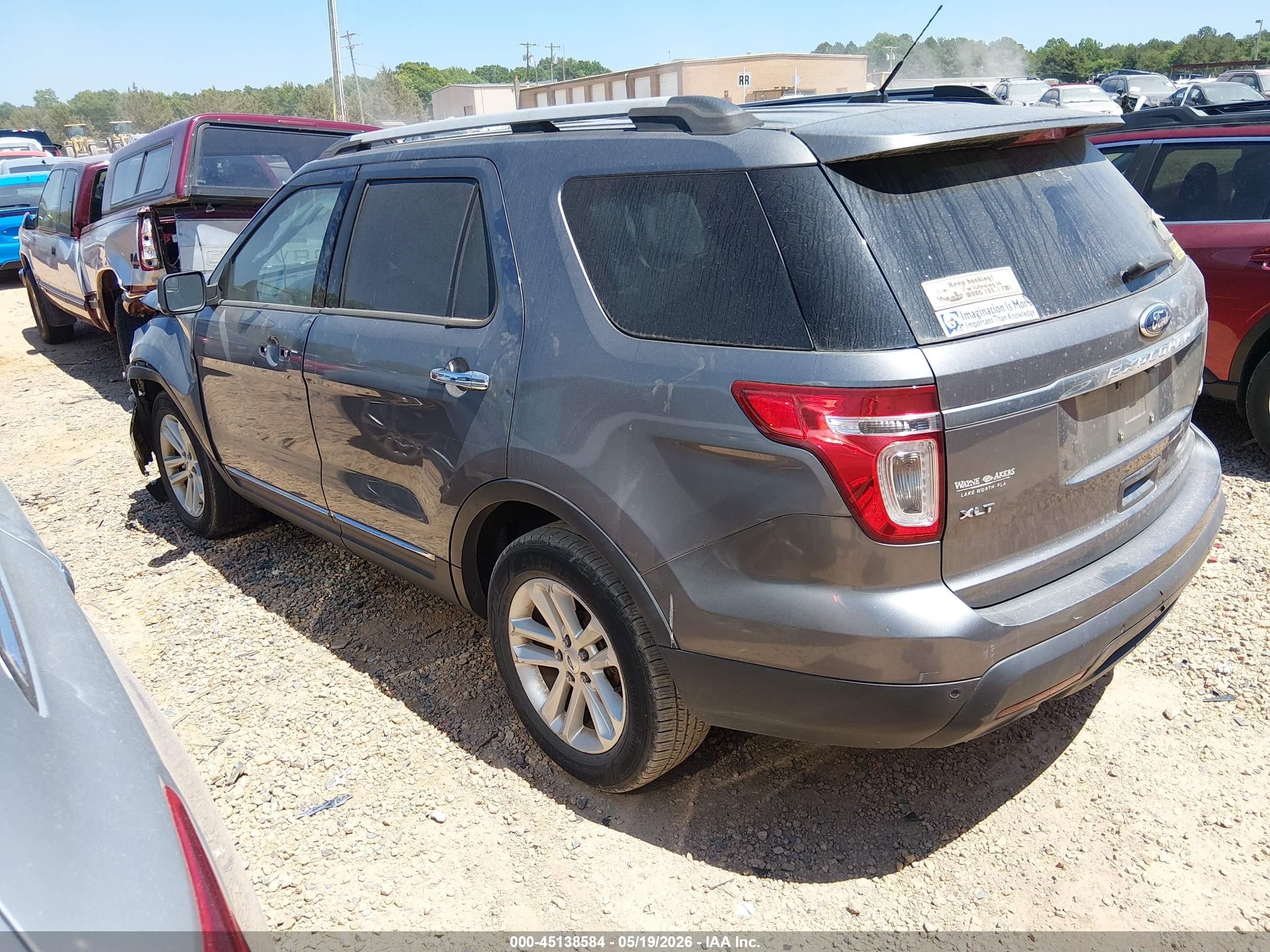 2014 Ford Explorer Xlt Gray vin: 1FM5K7D85EGA47530