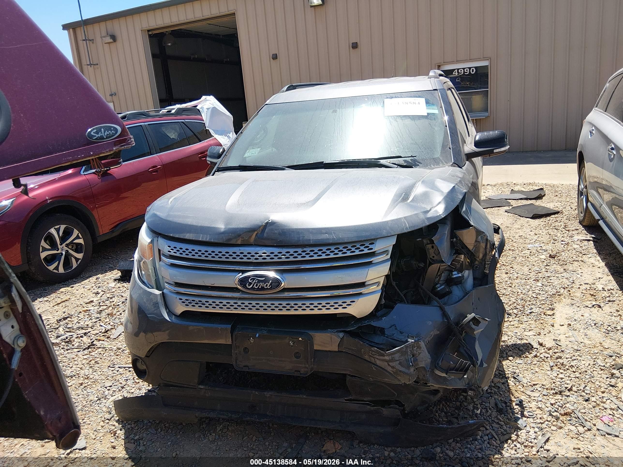 2014 Ford Explorer Xlt Gray vin: 1FM5K7D85EGA47530